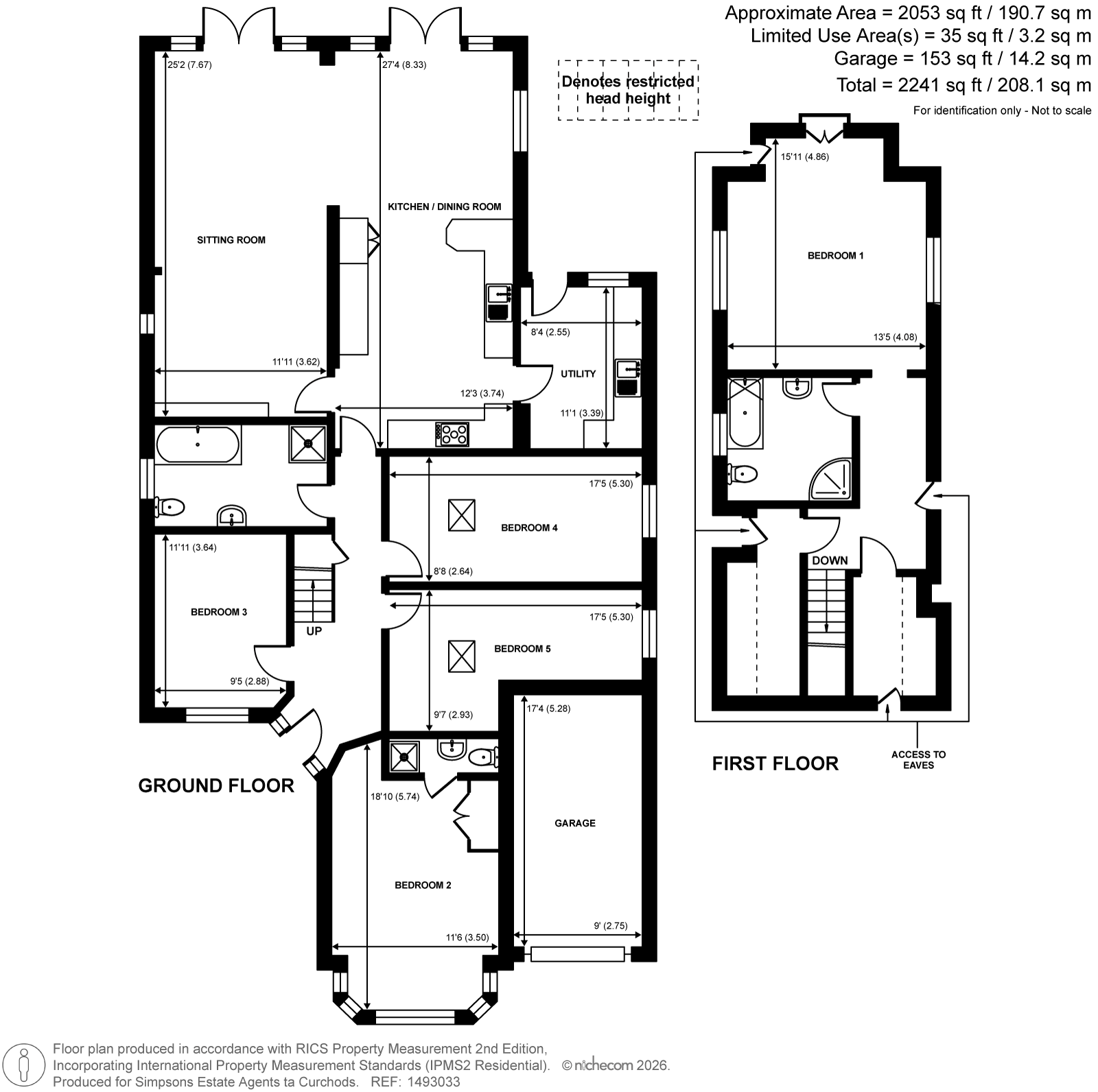 7, Golf Close, Pyrford floorplan