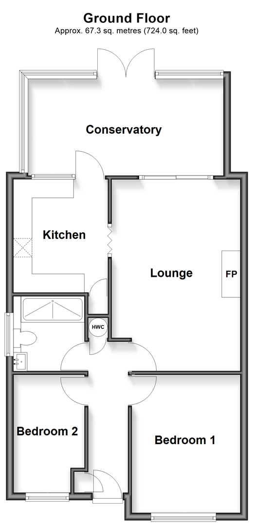 Hocken Mead Pound Hill, Crawley floorplan