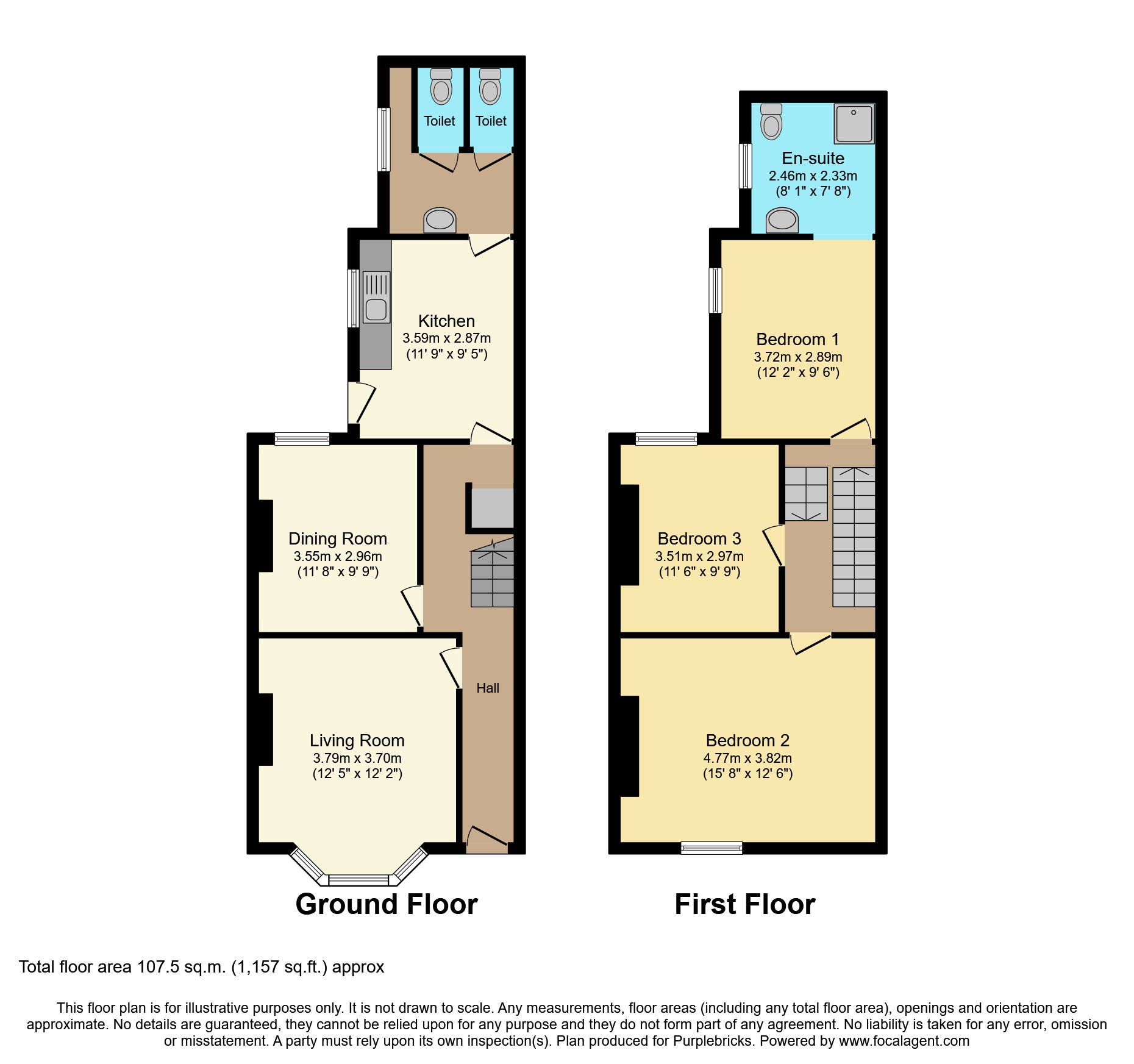 Bewsey Street, Warrington WA2, 3 bedroom terraced house for sale ...