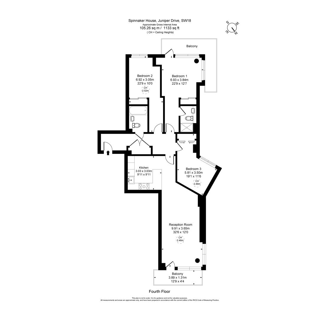 Flat 51, Spinnaker House, Juniper Drive, London floorplan