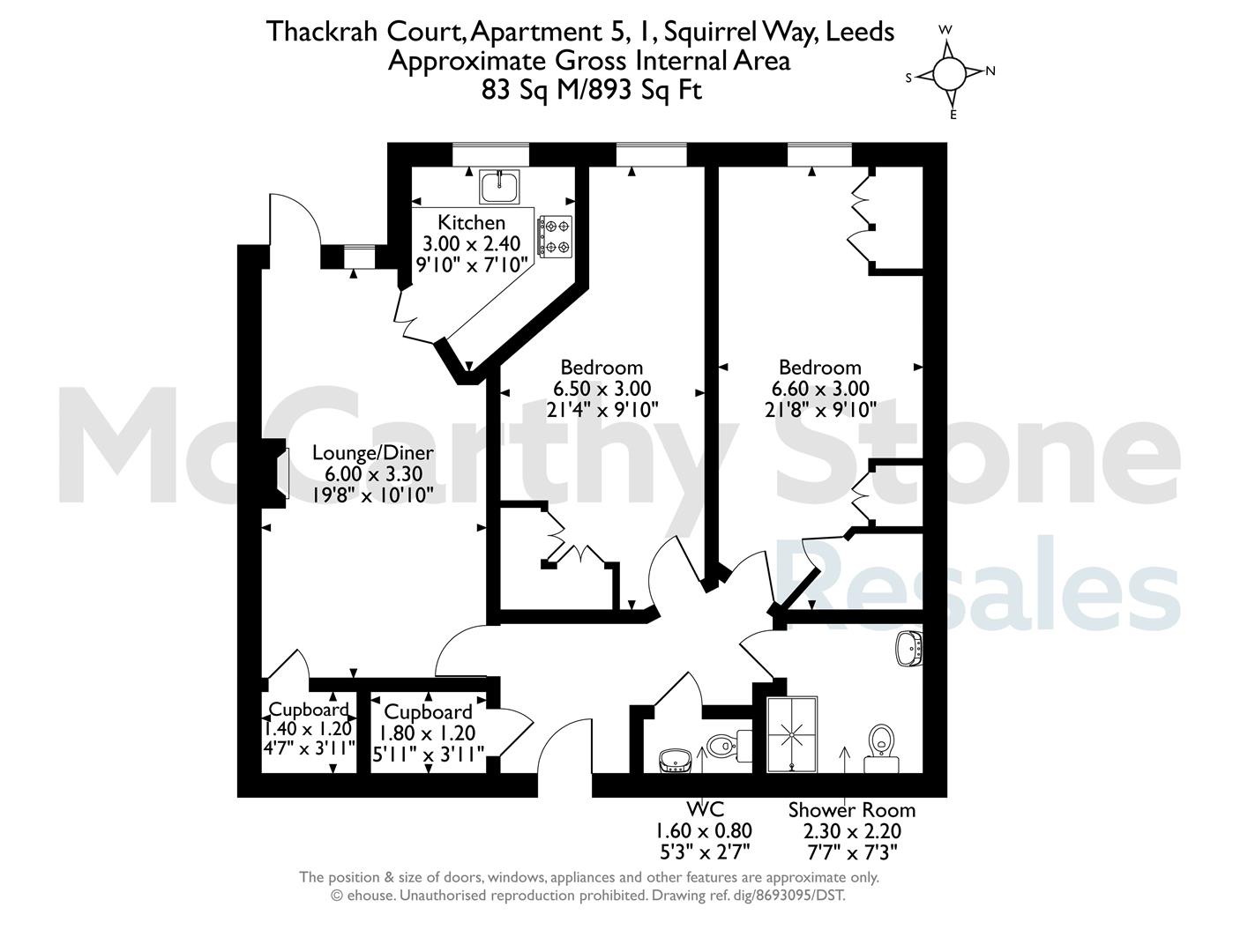 5 Thackrah Court, 1 Squirrel Way, Leeds floorplan