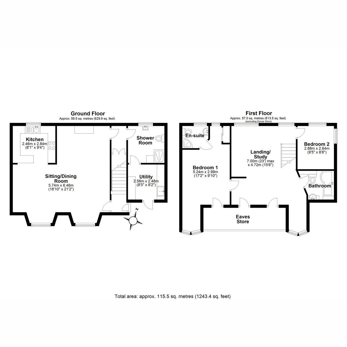 2 The Old Coach House, Weeke Hill, Dartmouth floorplan