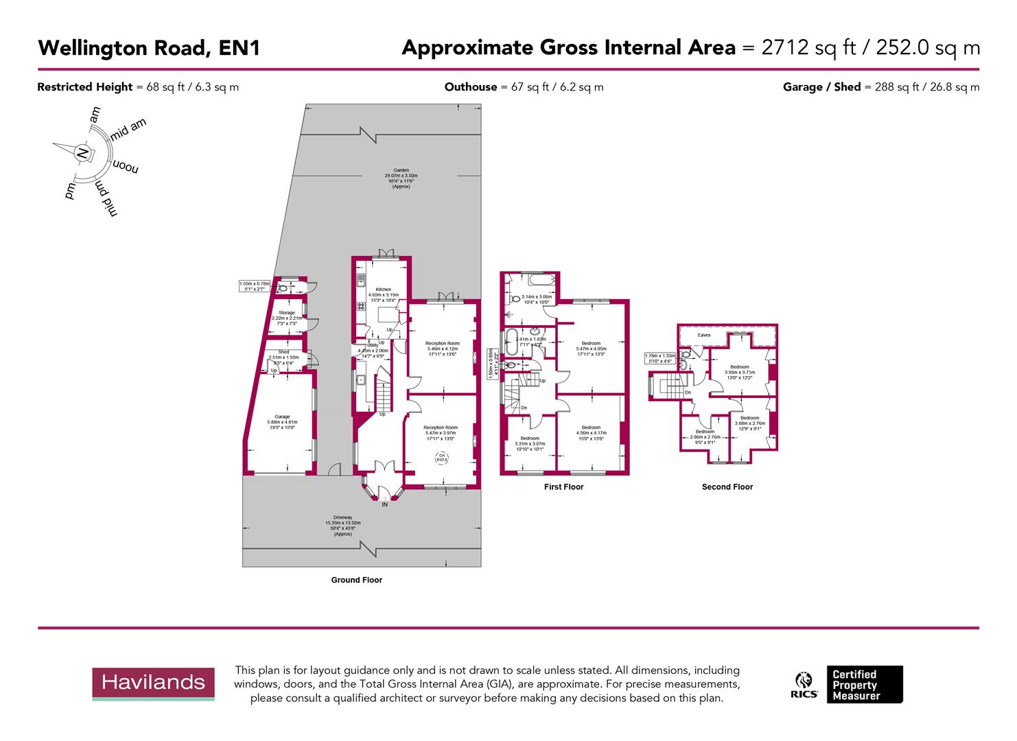59, Wellington Road, Bush Hill Park floorplan