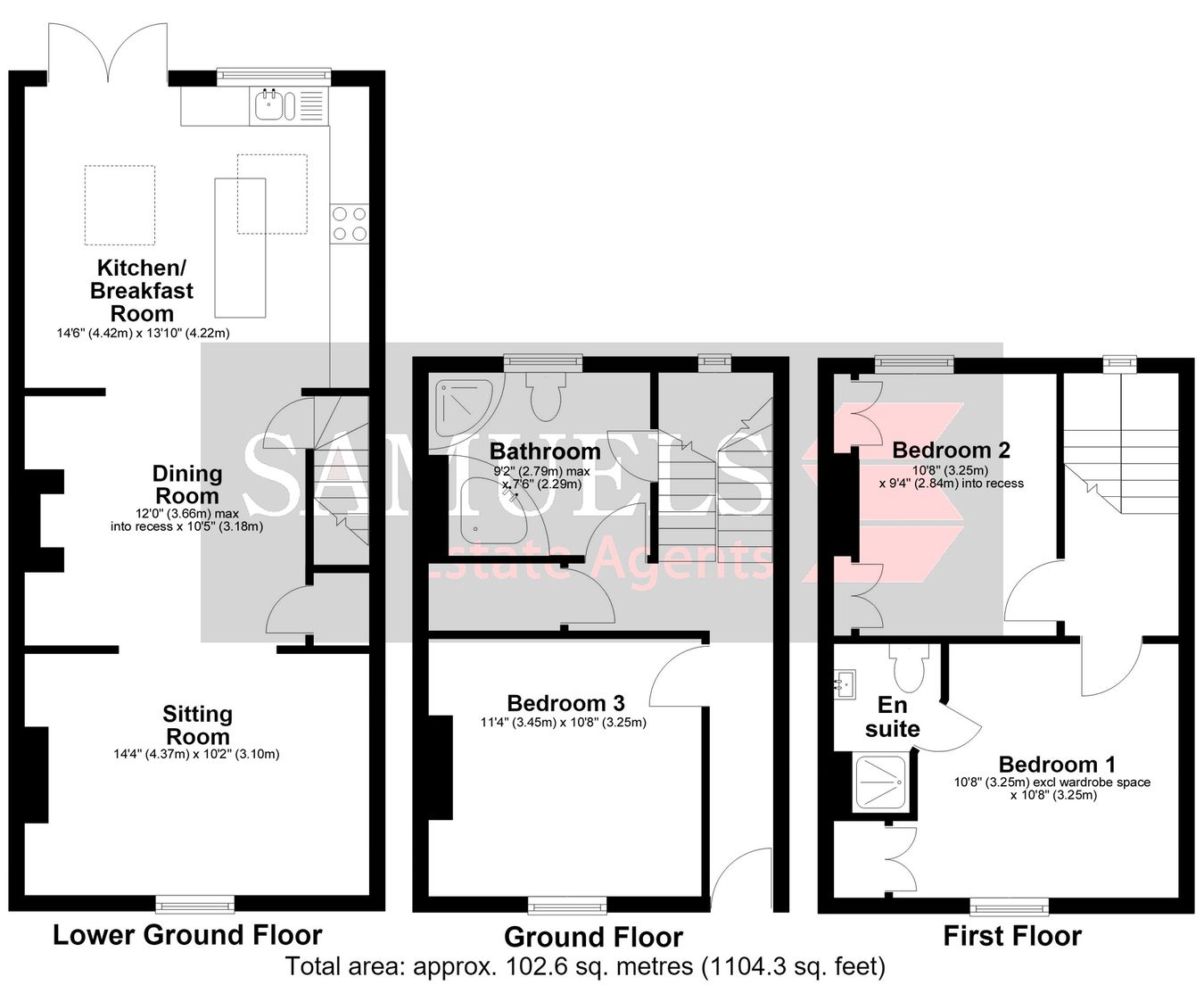 167, Hamlin Lane, Exeter floorplan