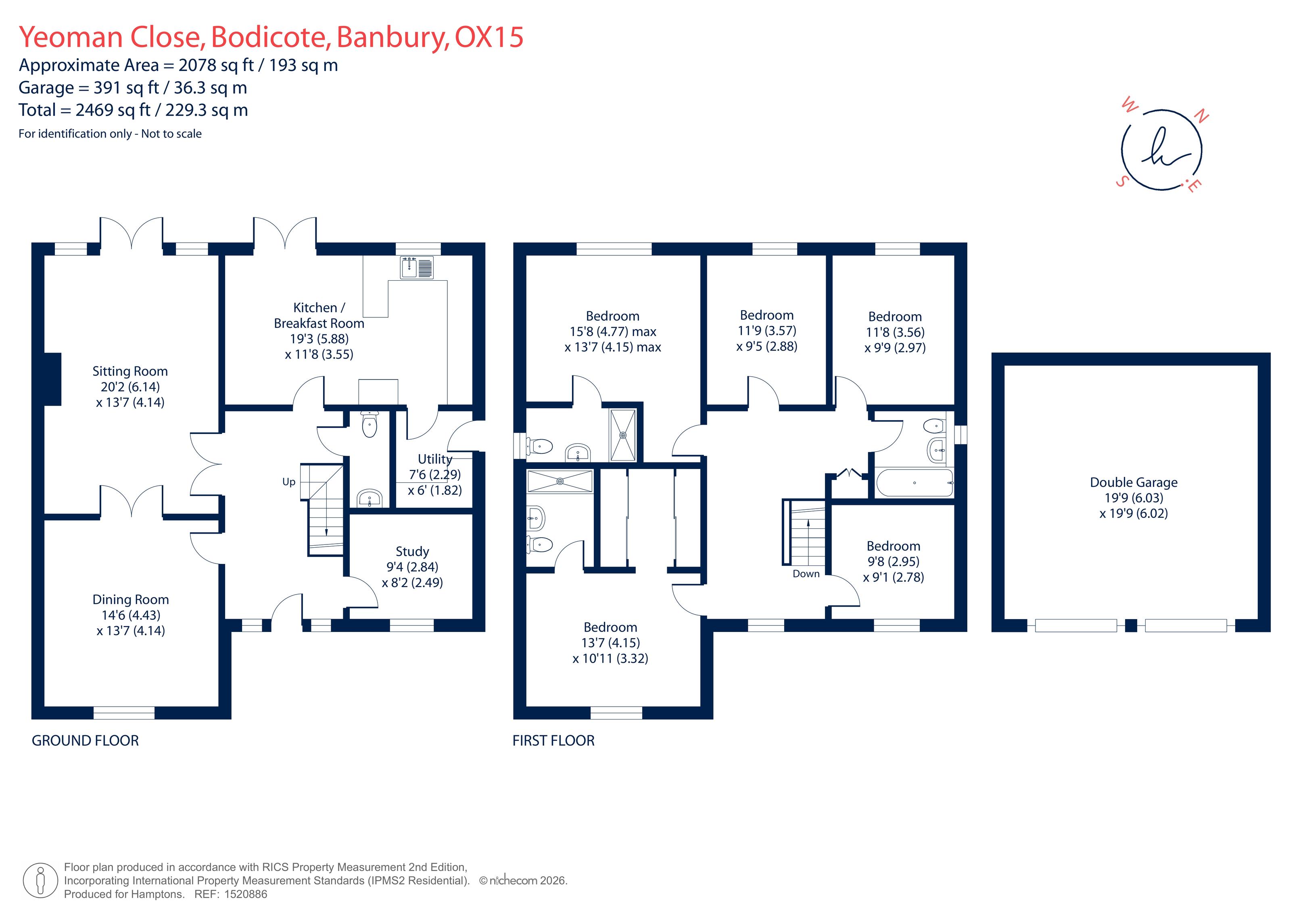 12, Yeoman Close, Bodicote floorplan