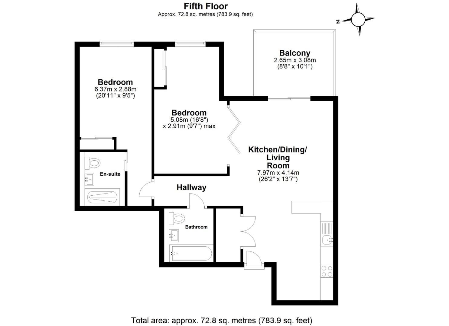 506 Legacy House, 4a Roach Road, London floorplan