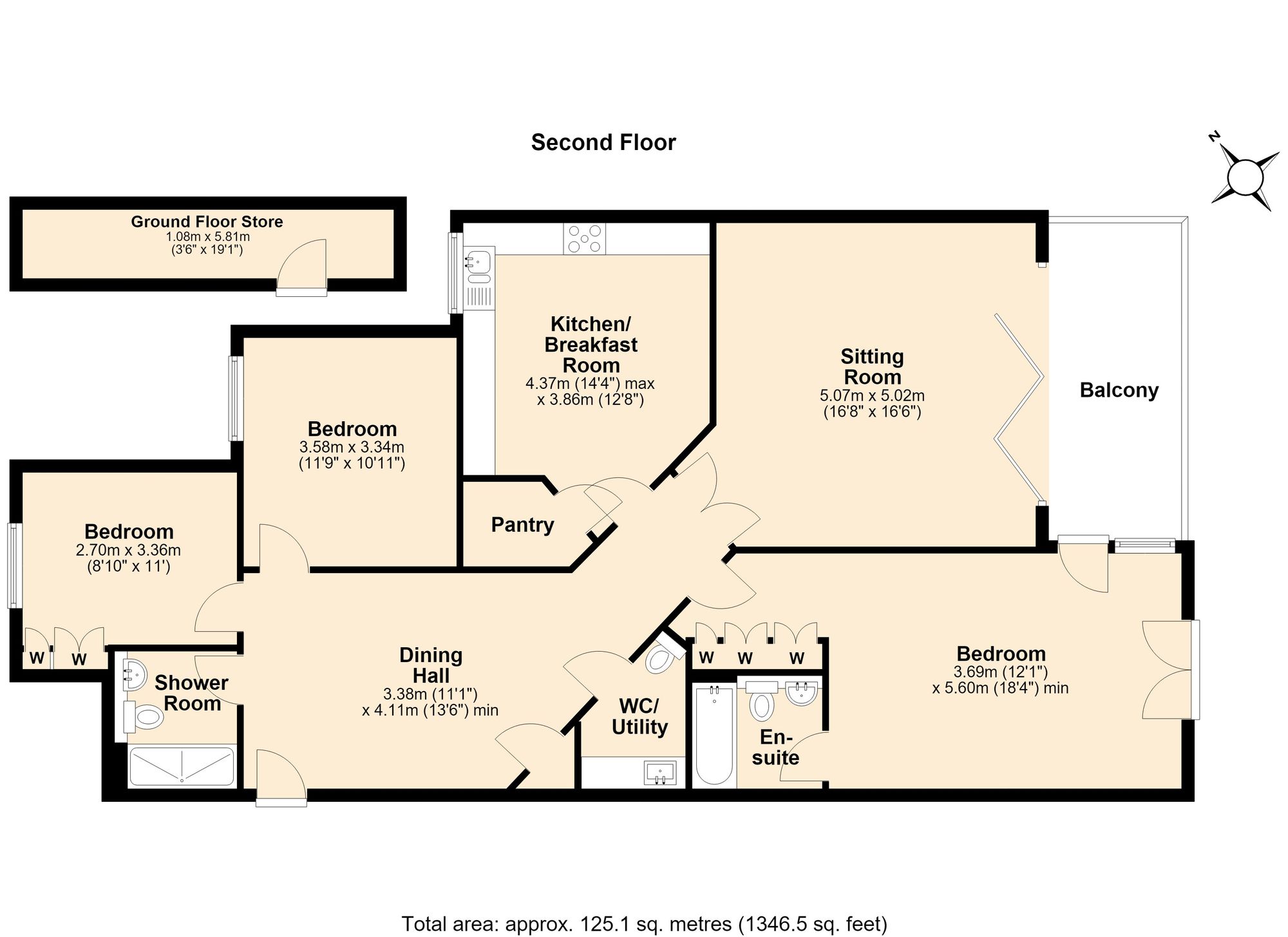 Apt 5, Blenheim House, Leamington Spa floorplan