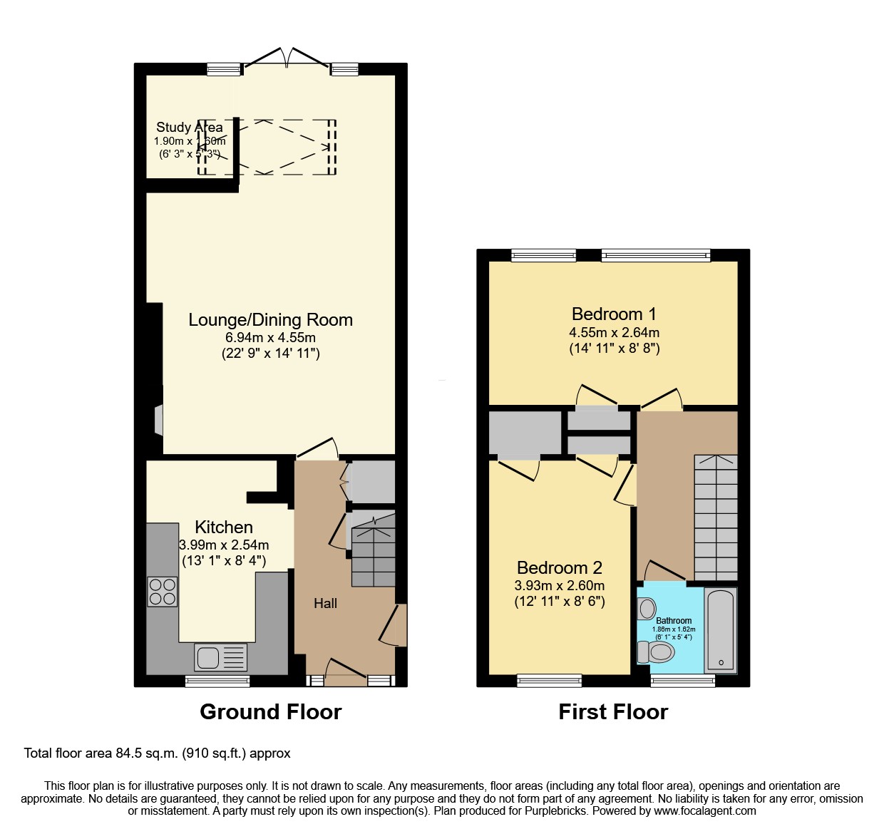9, Rosemary Close, Chatham floorplan
