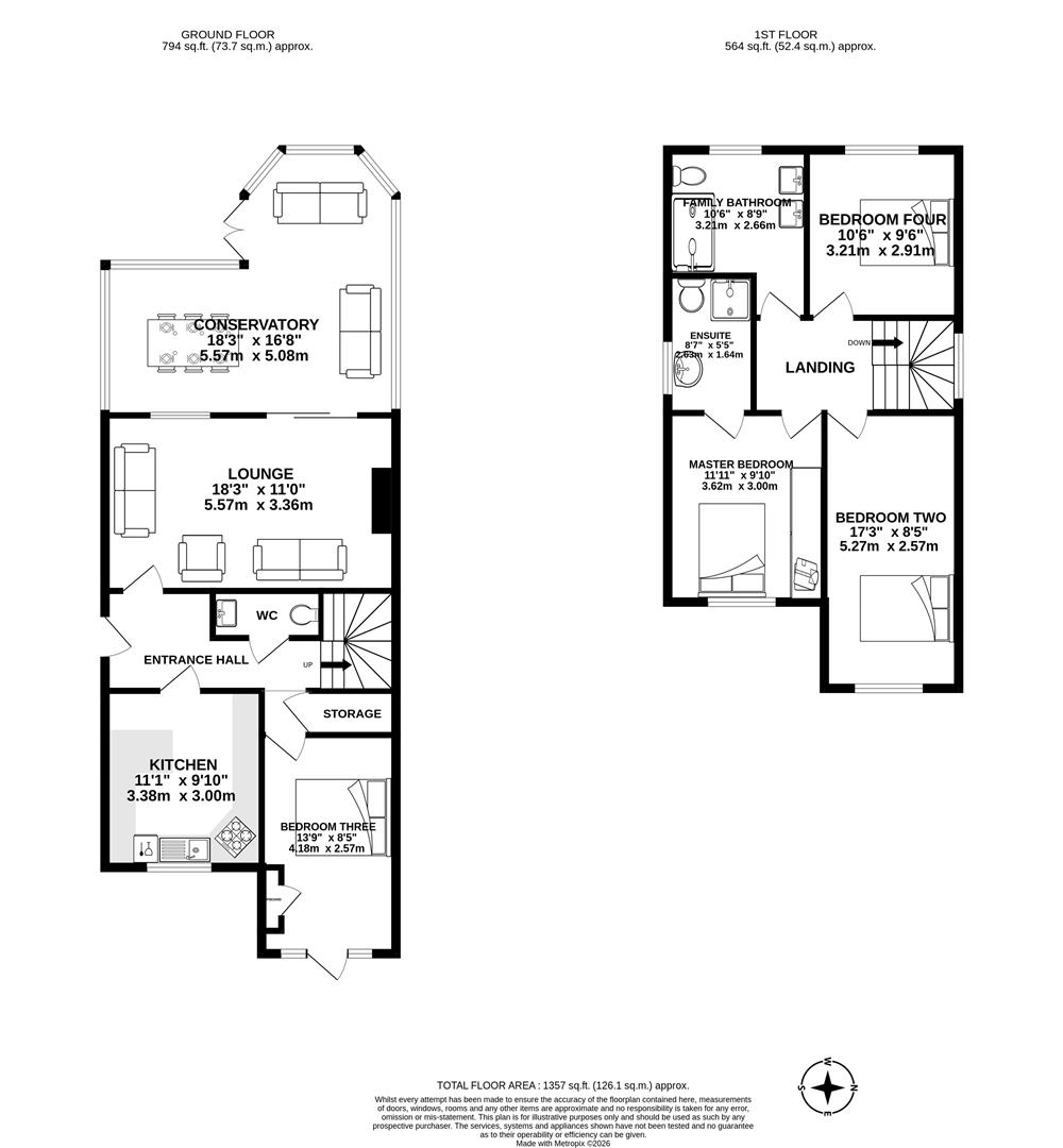 Rivermead, The Square, Waterhouse Green, Chorley floorplan