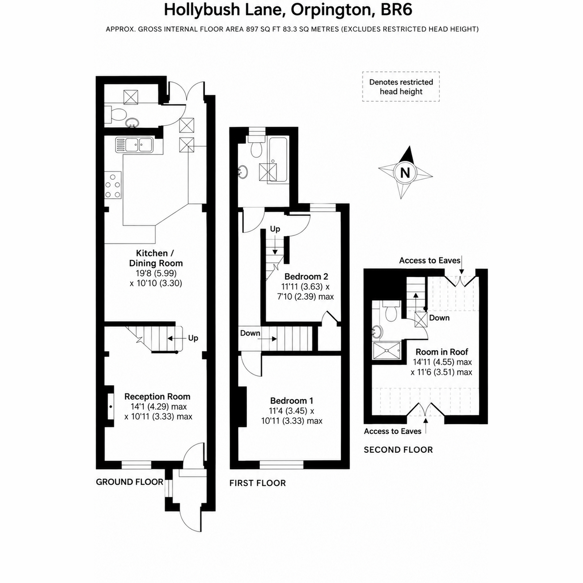 5, Hollybush Lane, Orpington floorplan