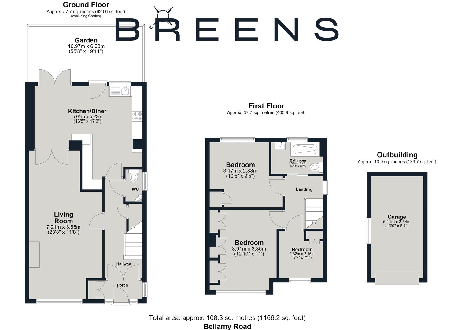 42, Bellamy Road, Waltham Cross floorplan