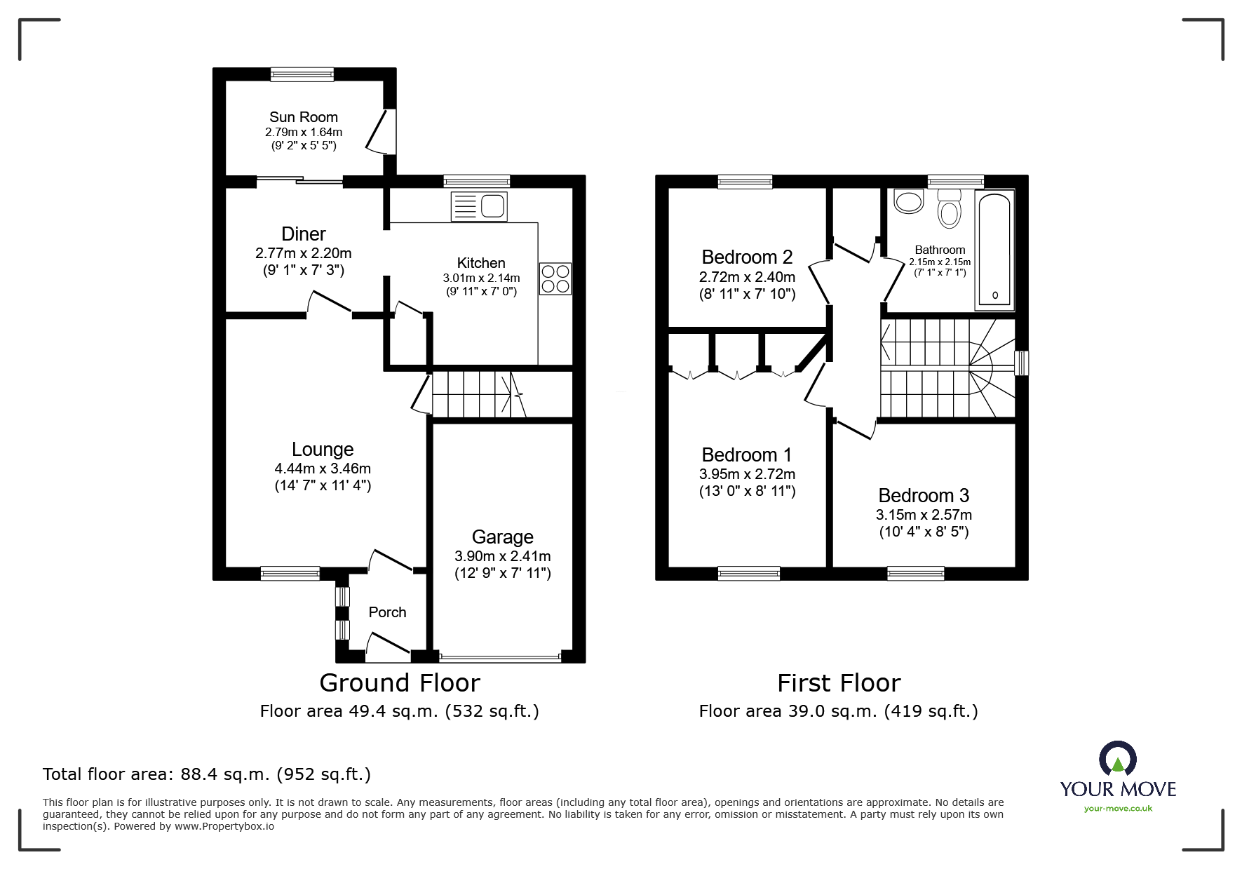 141, Broughton Gardens, Lincolnshire floorplan