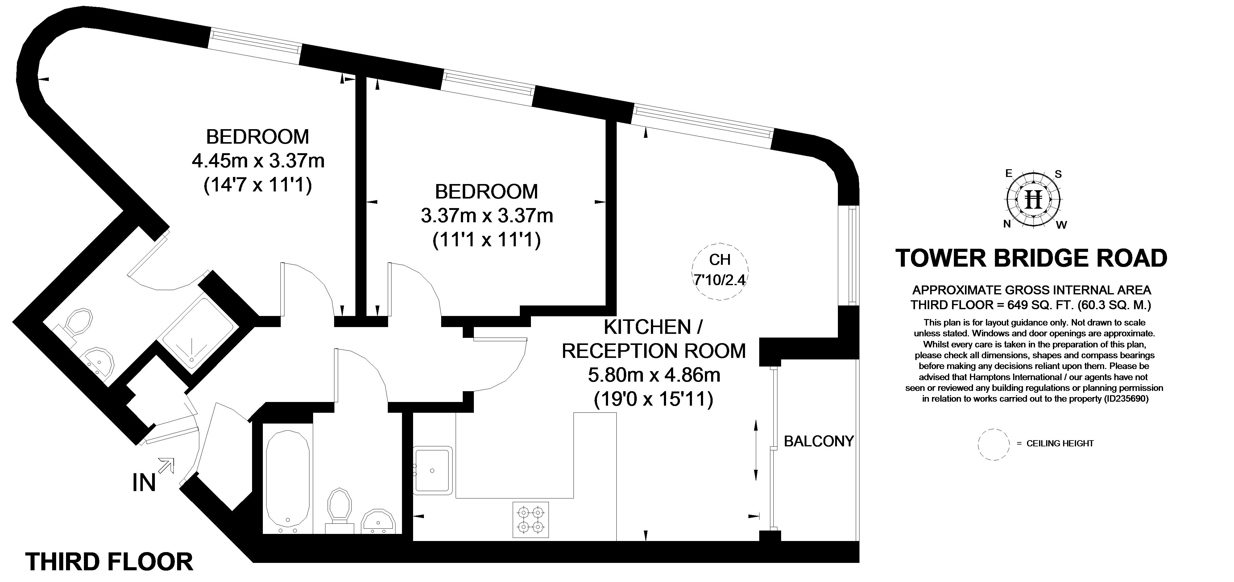 2 Bedrooms Flat to rent in Tower Bridge Road, London SE1