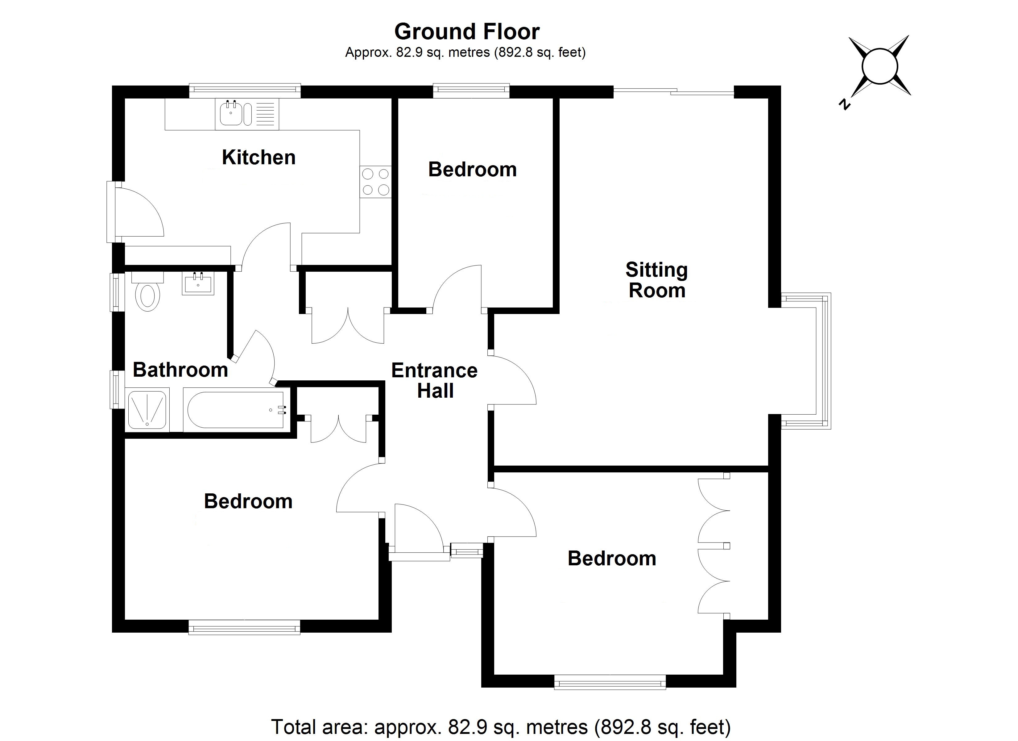 Brig O Doon , The Green, Ashbocking, Ipswich, Suffolk, IP6  floorplan