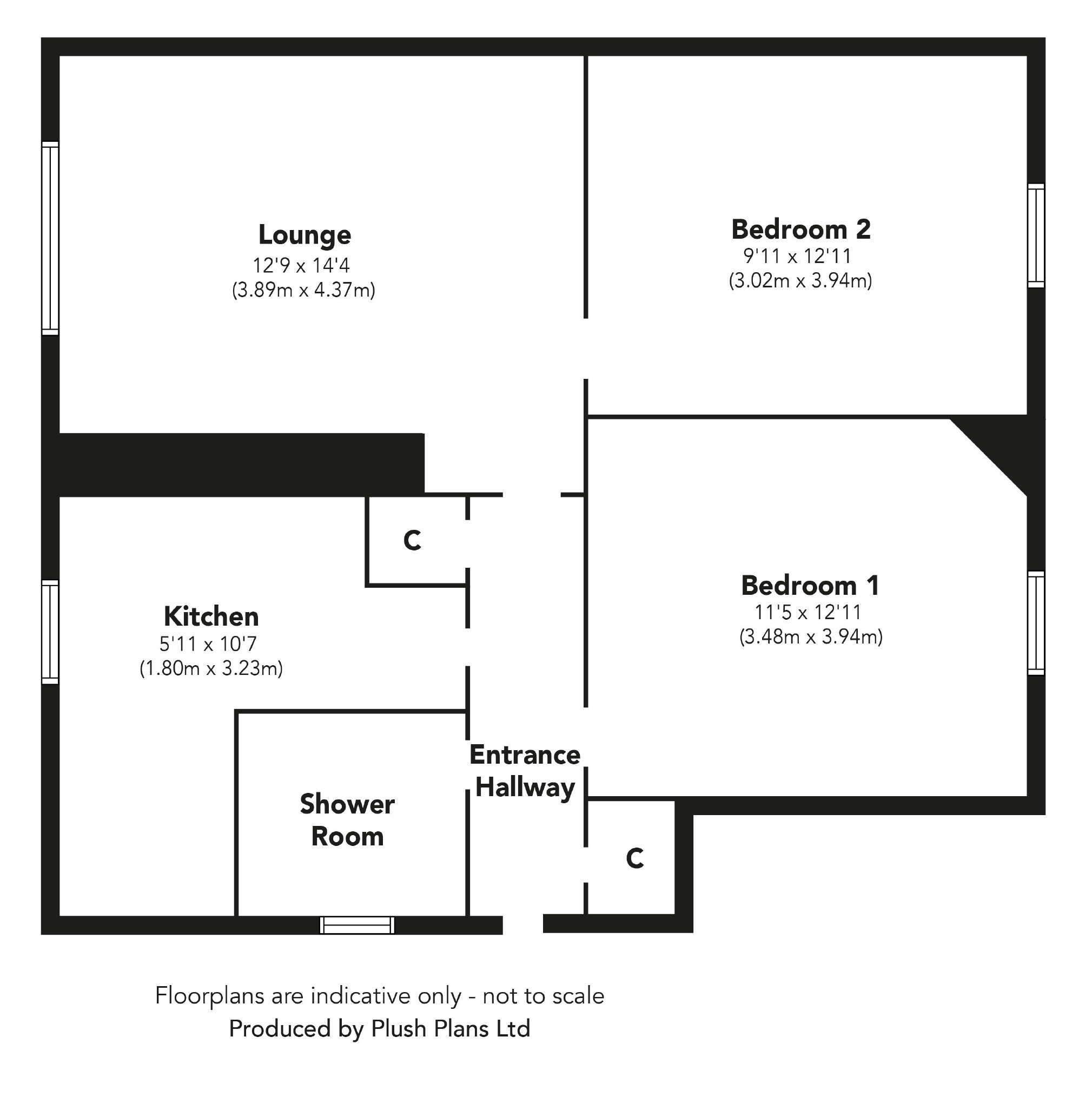 2 Bedrooms Flat for sale in Bannockburn Street, Greenock PA16