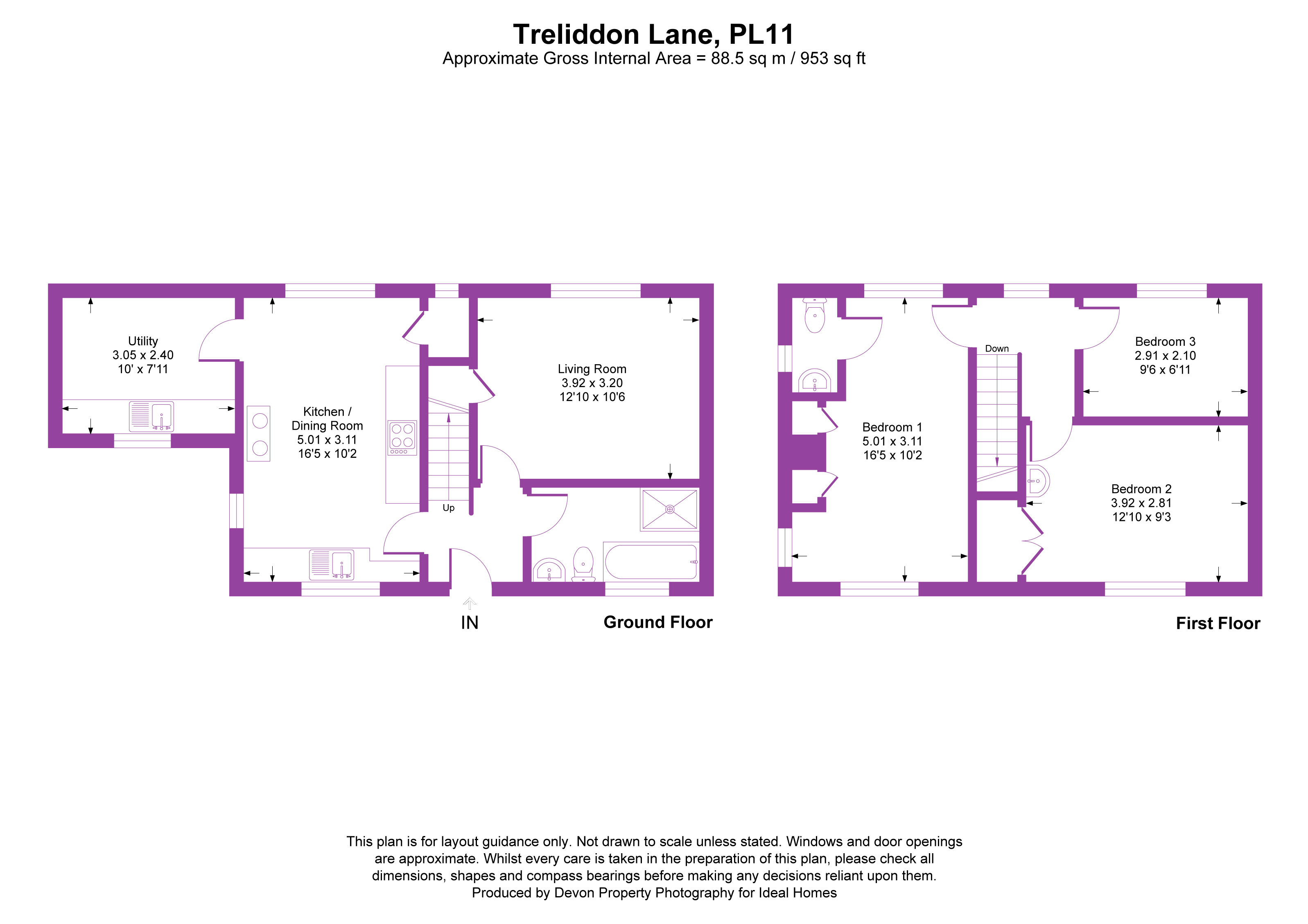 9, Treliddon Lane, Torpoint floorplan