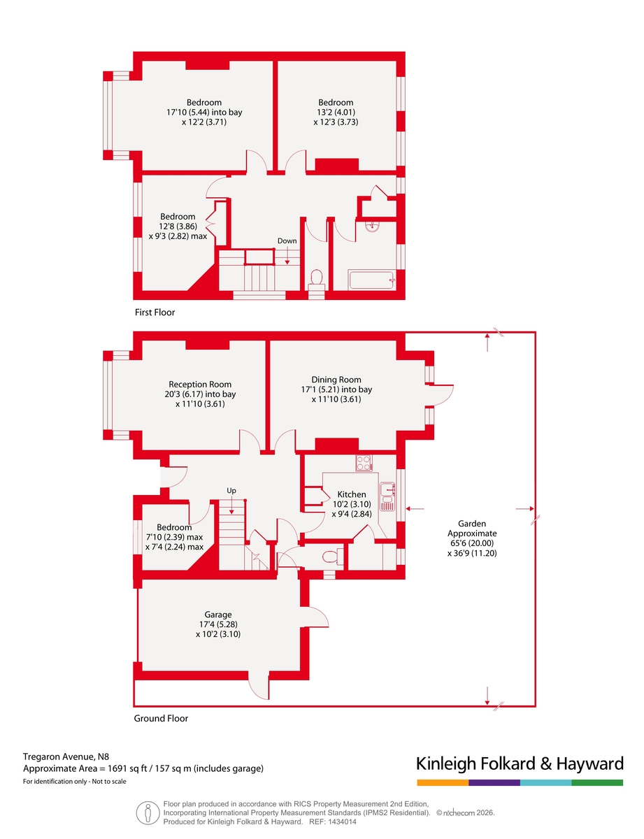 4, Tregaron Avenue, London floorplan