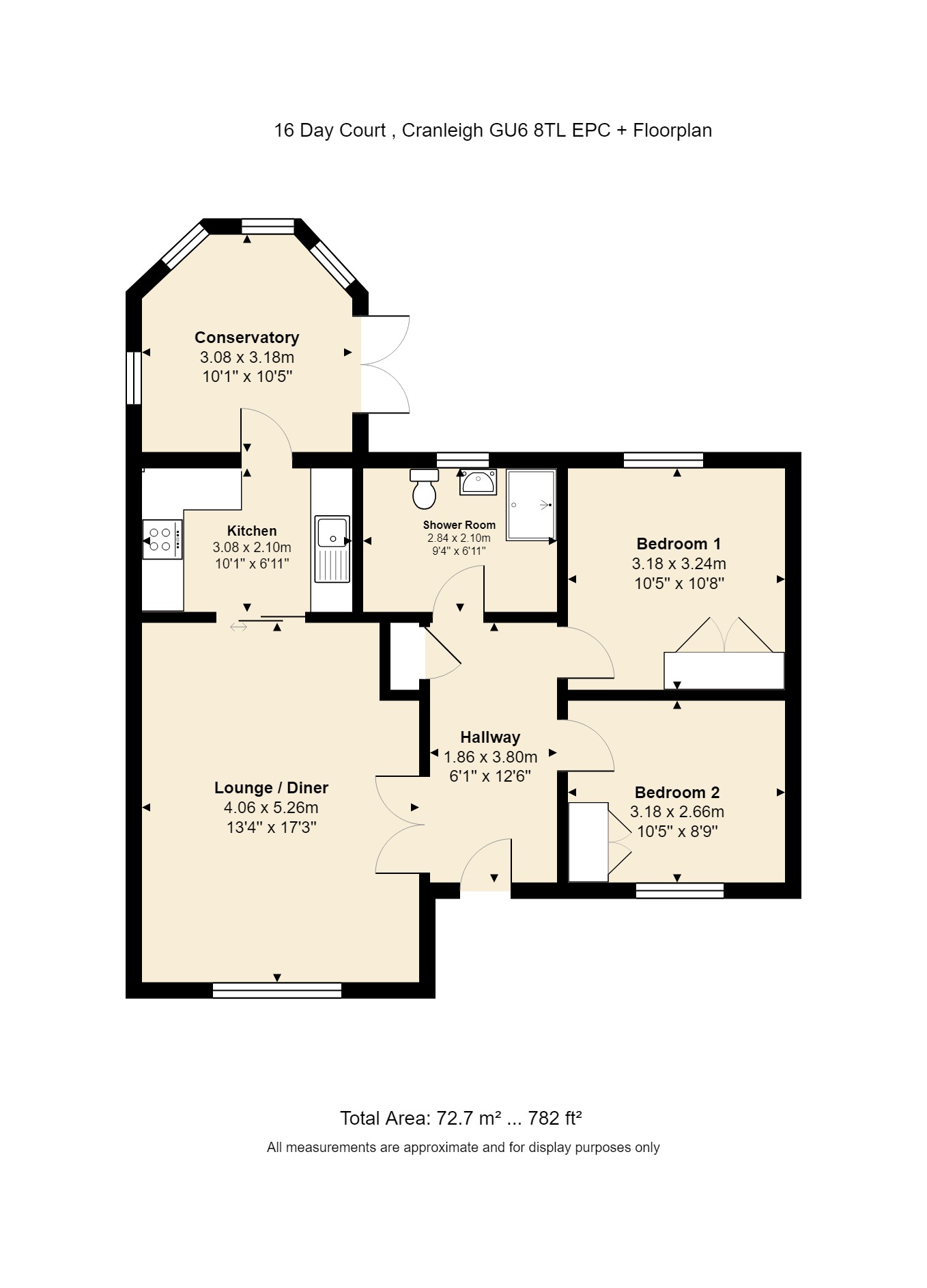 16 Day Court, Elmbridge Village, Cranleigh, Surrey GU6, 2 bedroom