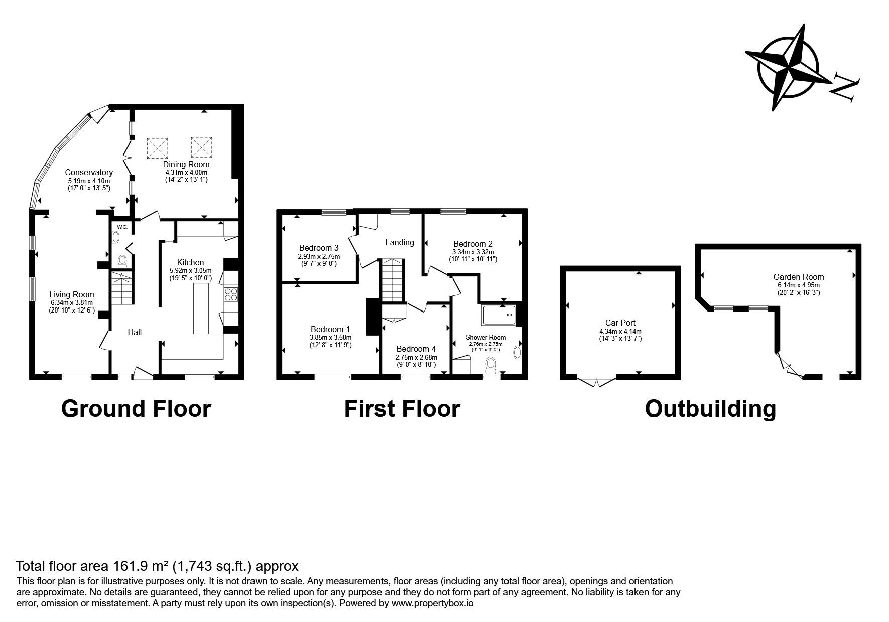 Finch Cote, Low Fold, Long Lee Lane, Keighley floorplan