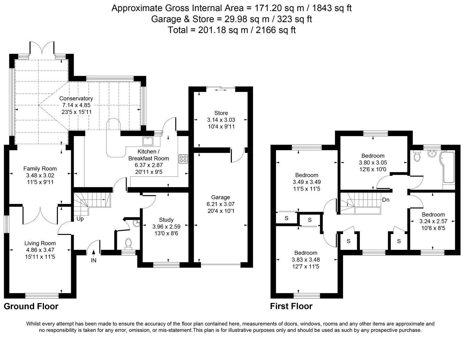 80, Dartnell Park Road, West Byfleet floorplan