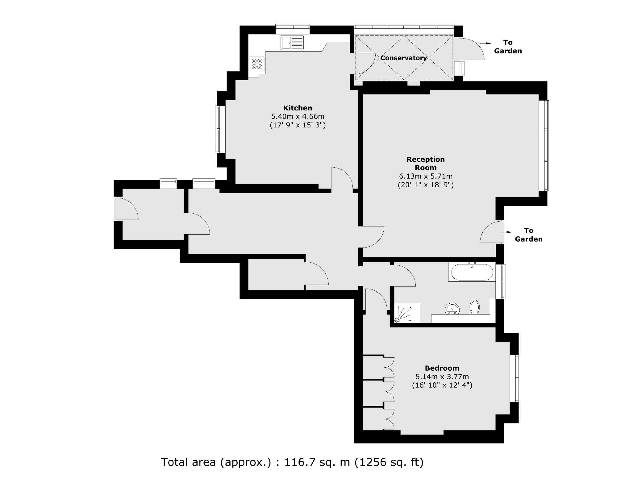 Flat 2, Southlands, 40, Queens Road, Weybridge floorplan