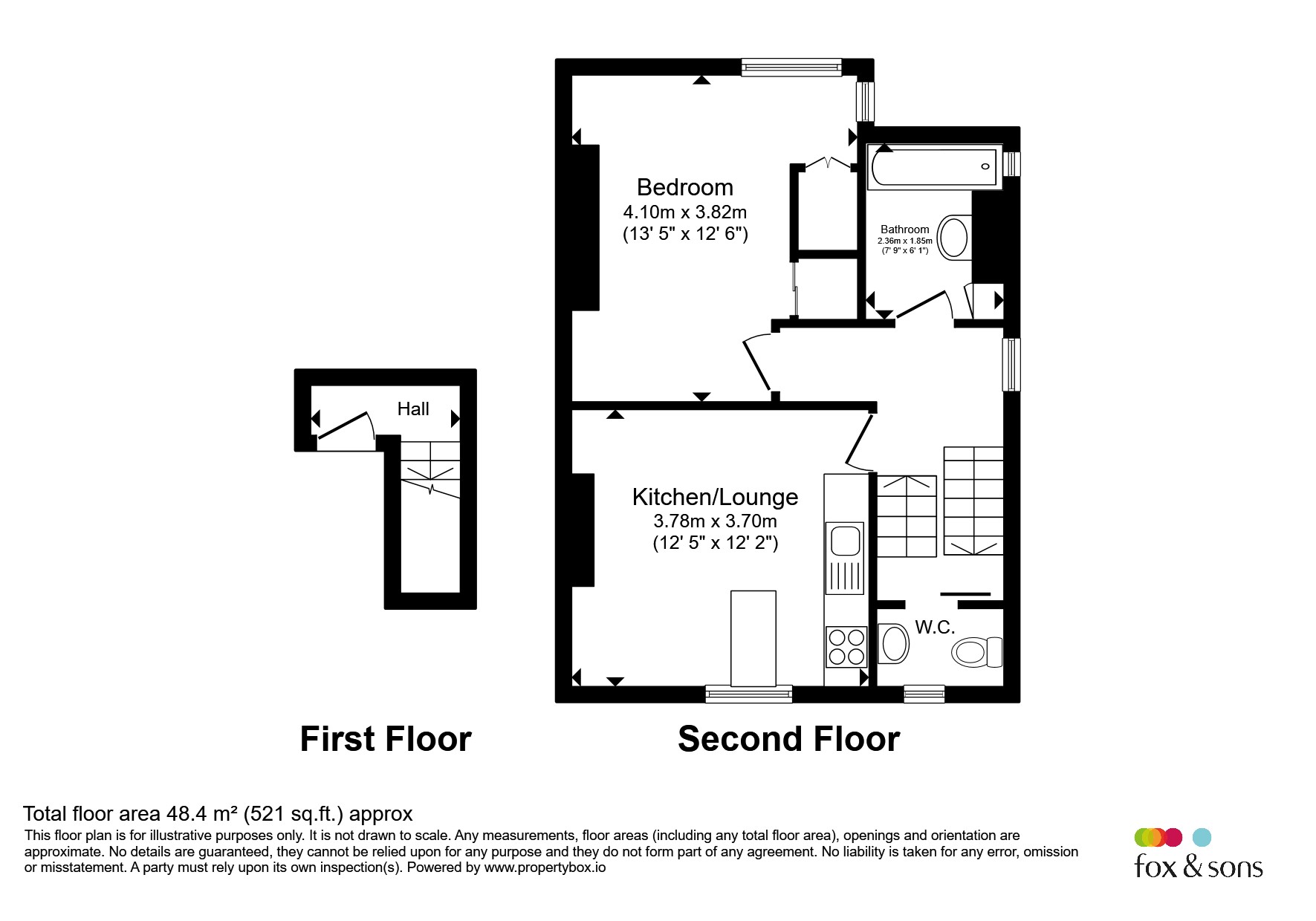 Flat D, 29, Springfield Road, Brighton floorplan