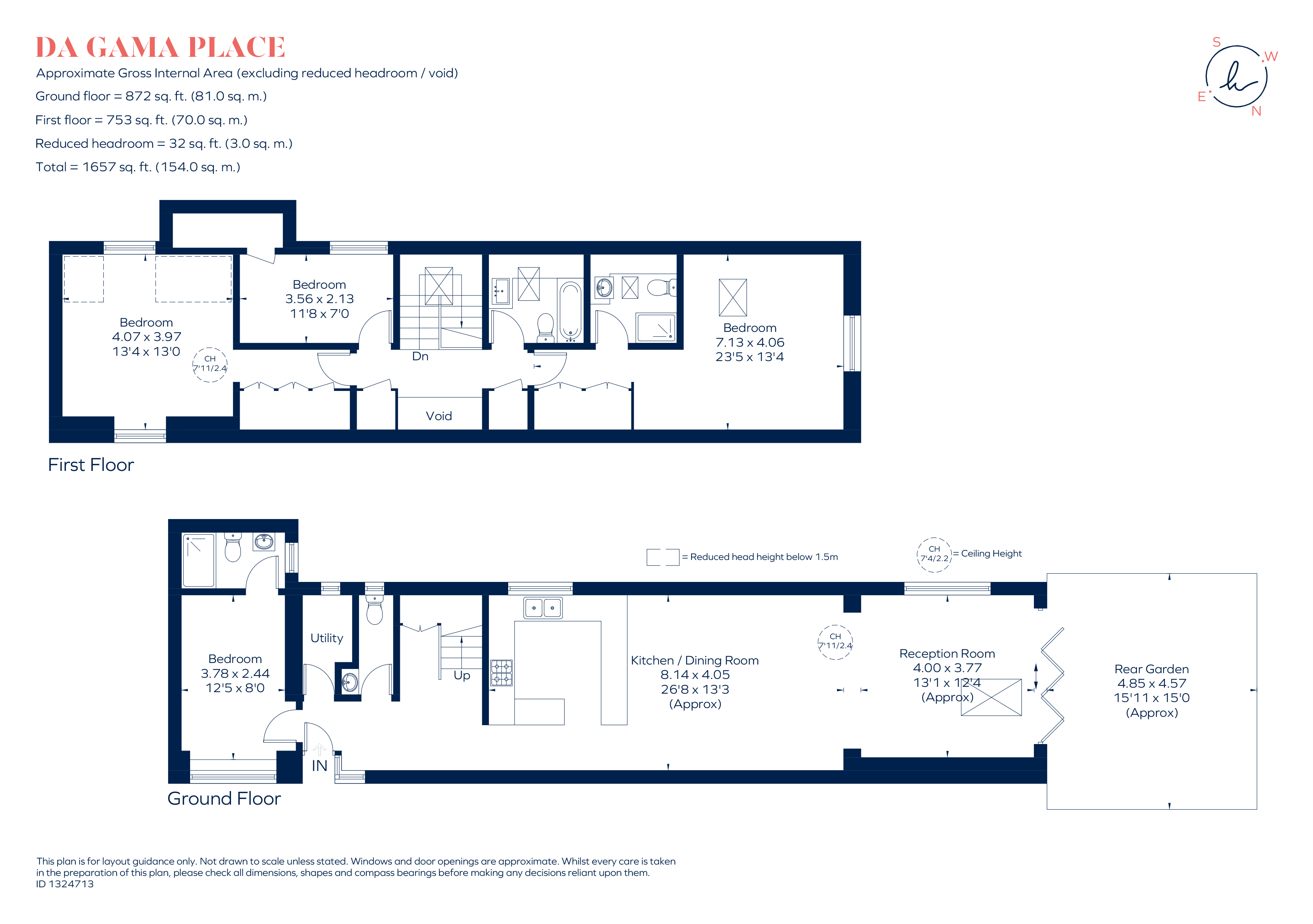 1, Da Gama Place, London floorplan