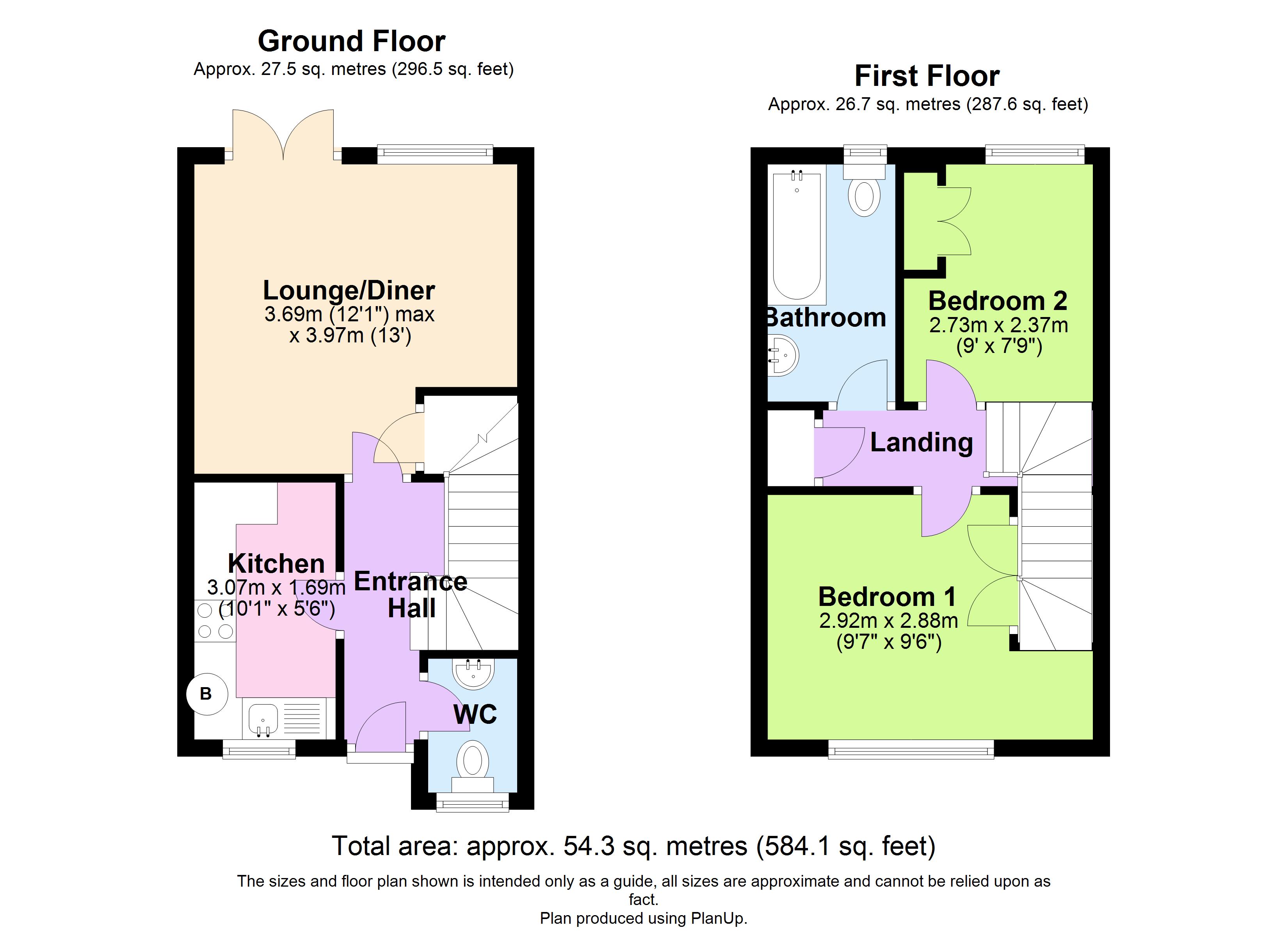 2 Bedrooms Terraced house for sale in Baynard Avenue, Flitch Green, Dunmow CM6