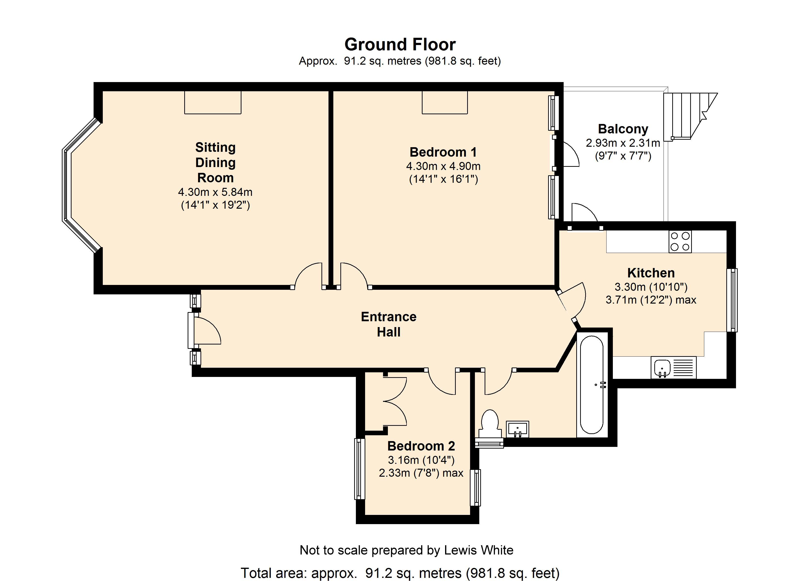 2 Bedrooms Flat for sale in Smoke Lane, Reigate, Surrey RH2