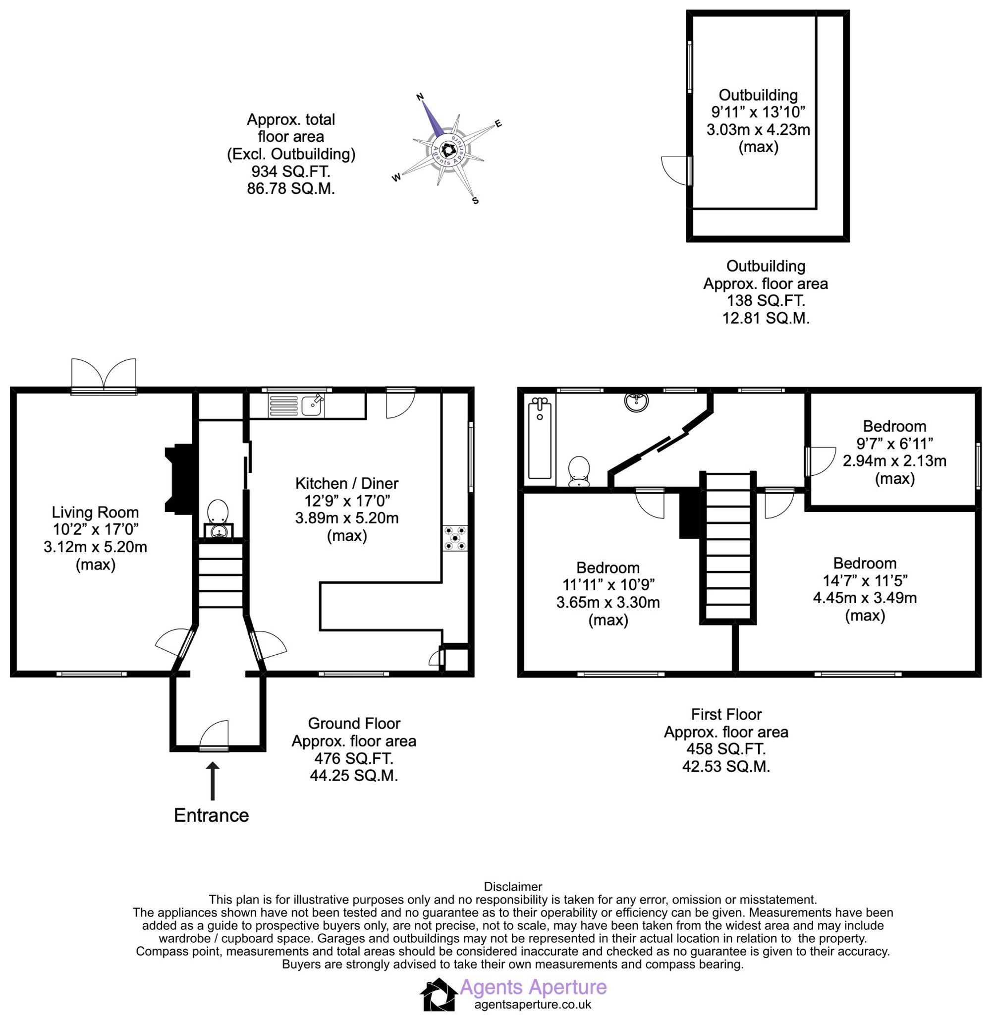 29 Heathside, Ashford floorplan