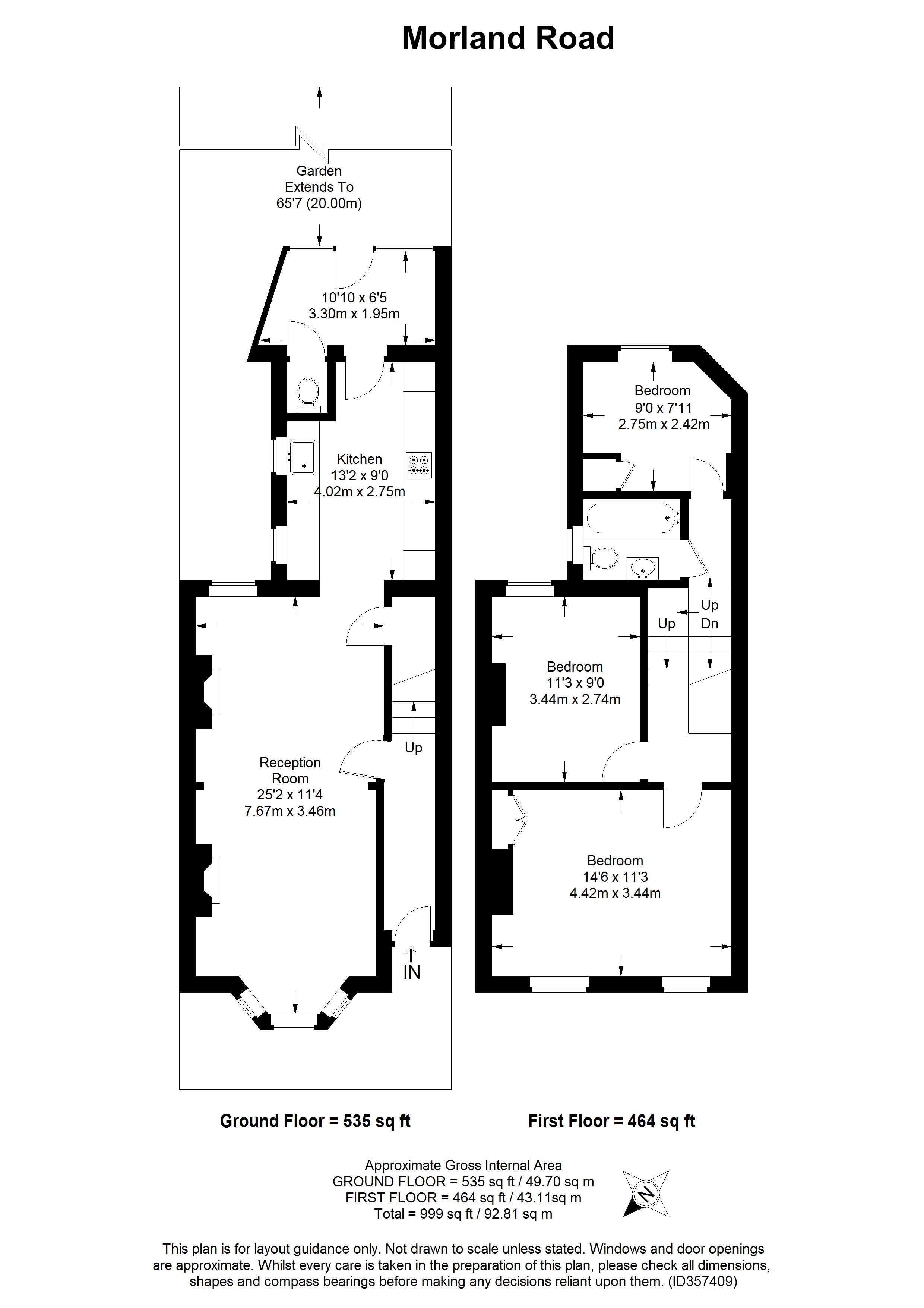 3 Bedrooms Terraced house for sale in Morland Road, Addiscombe, Croydon CR0