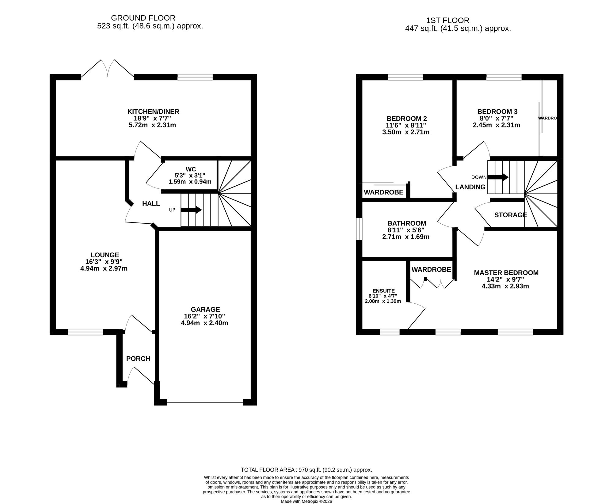 10 Bow Close, Newport floorplan