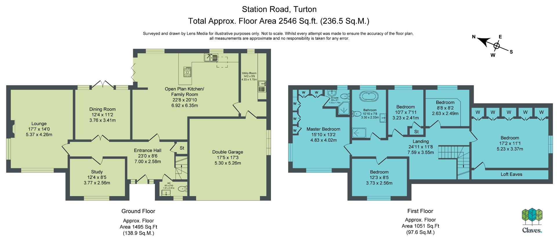Treetops, Station Road, Chapeltown floorplan
