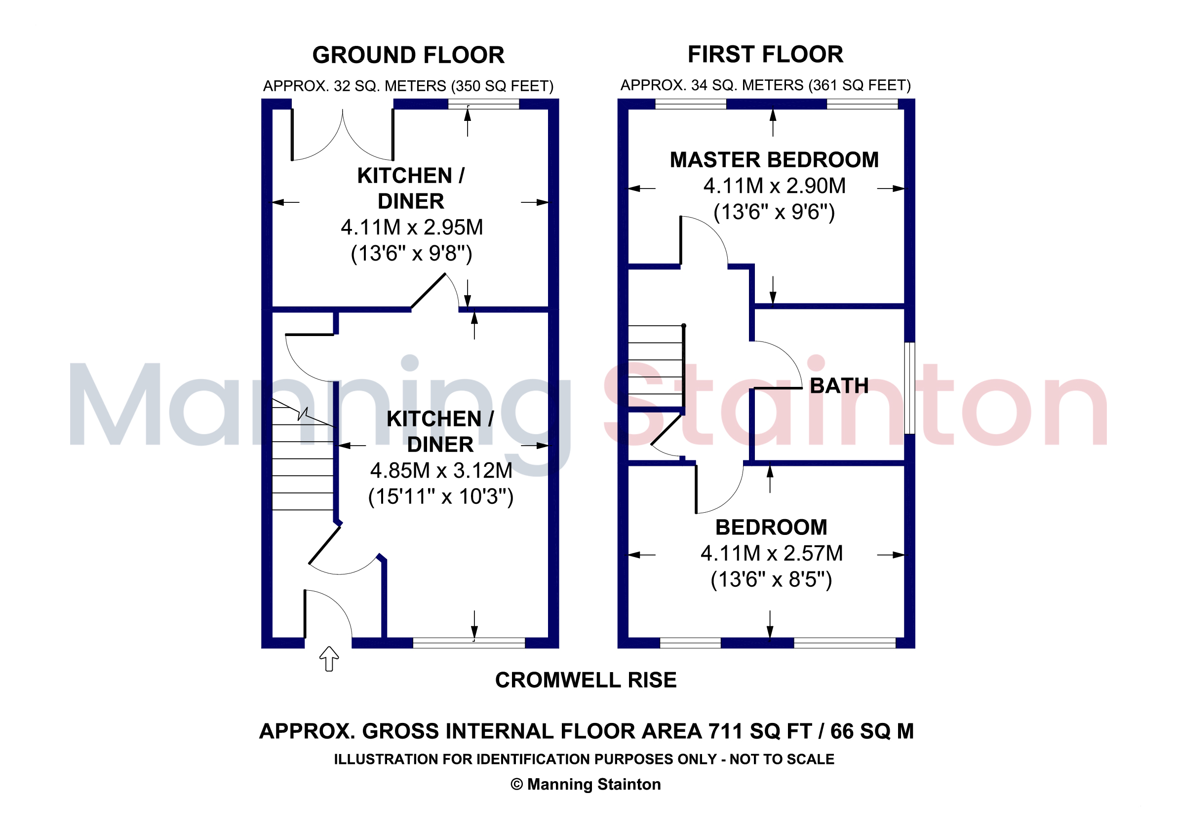 64, Cromwell Rise, Leeds floorplan