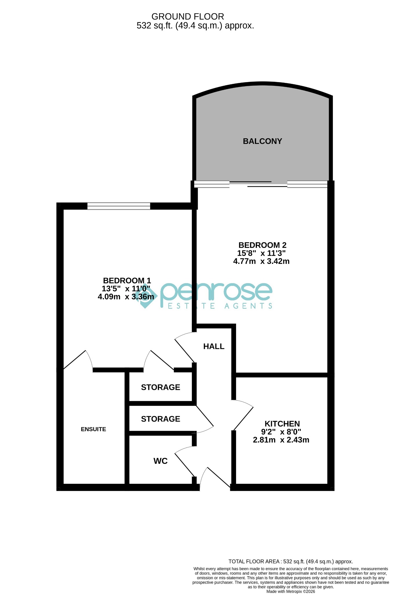 30  Flat 8, West Hill Road, Luton floorplan