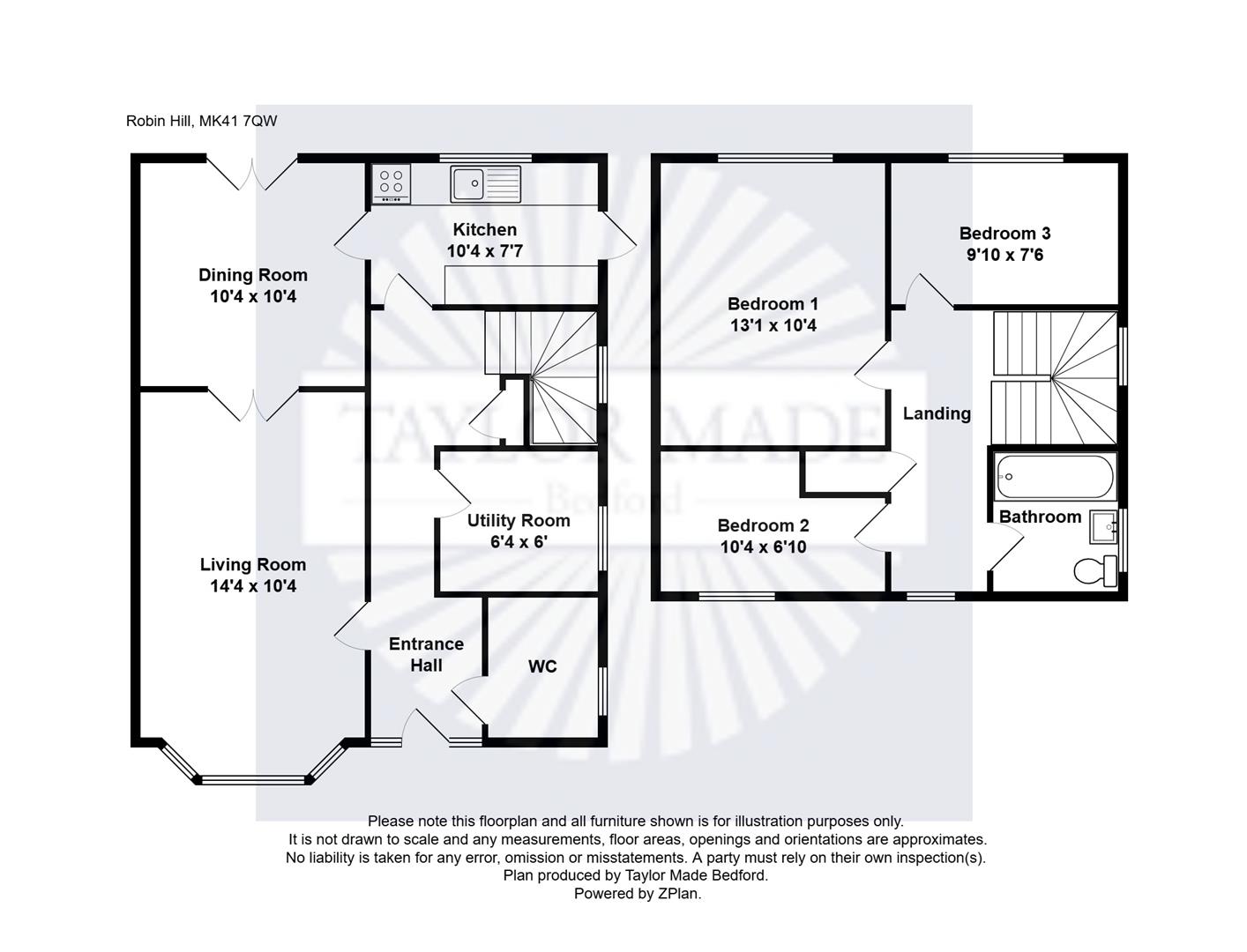 Robin Hill, Brickhill floorplan