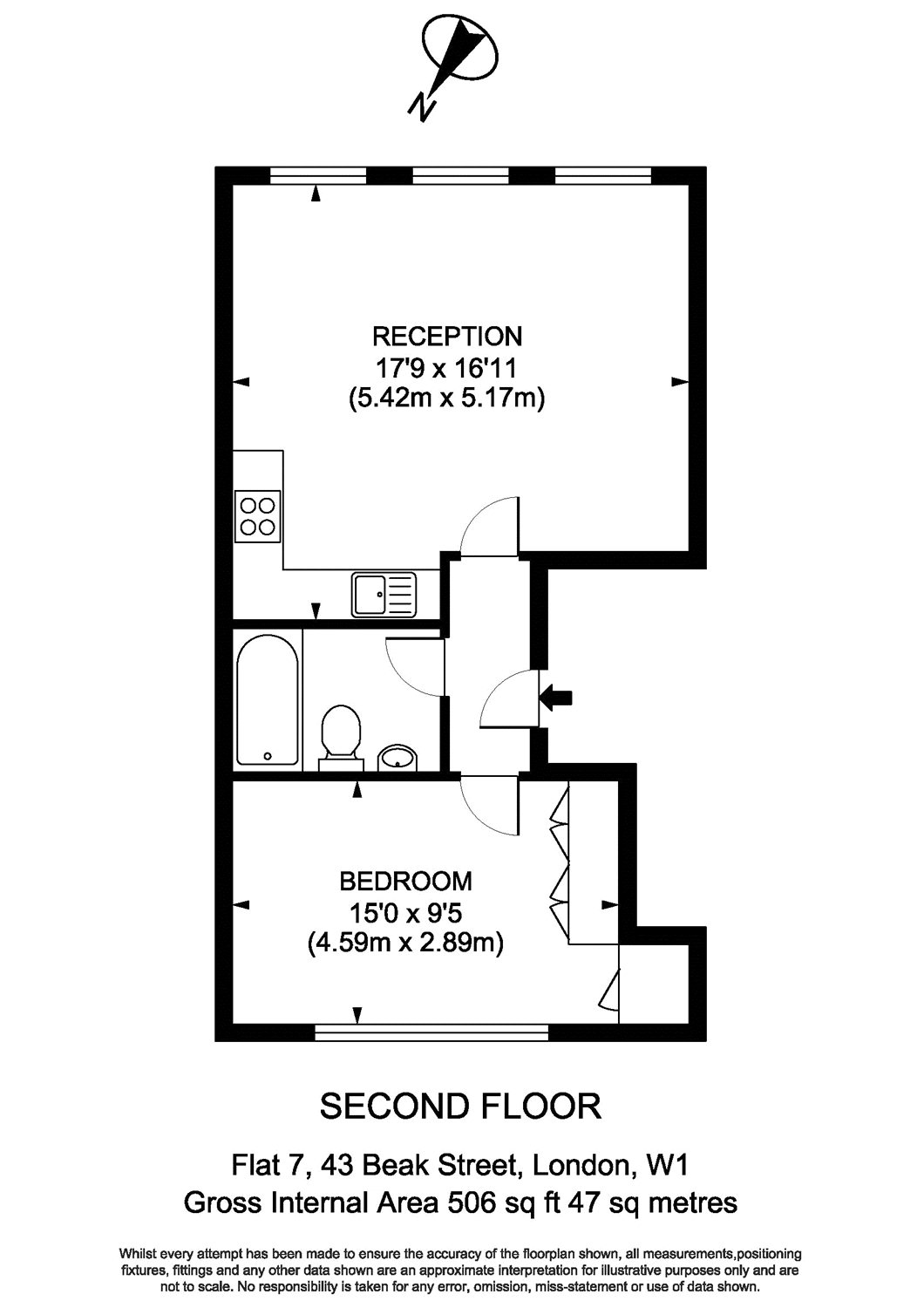 1 Bedrooms Flat to rent in Beak Street, Soho W1F