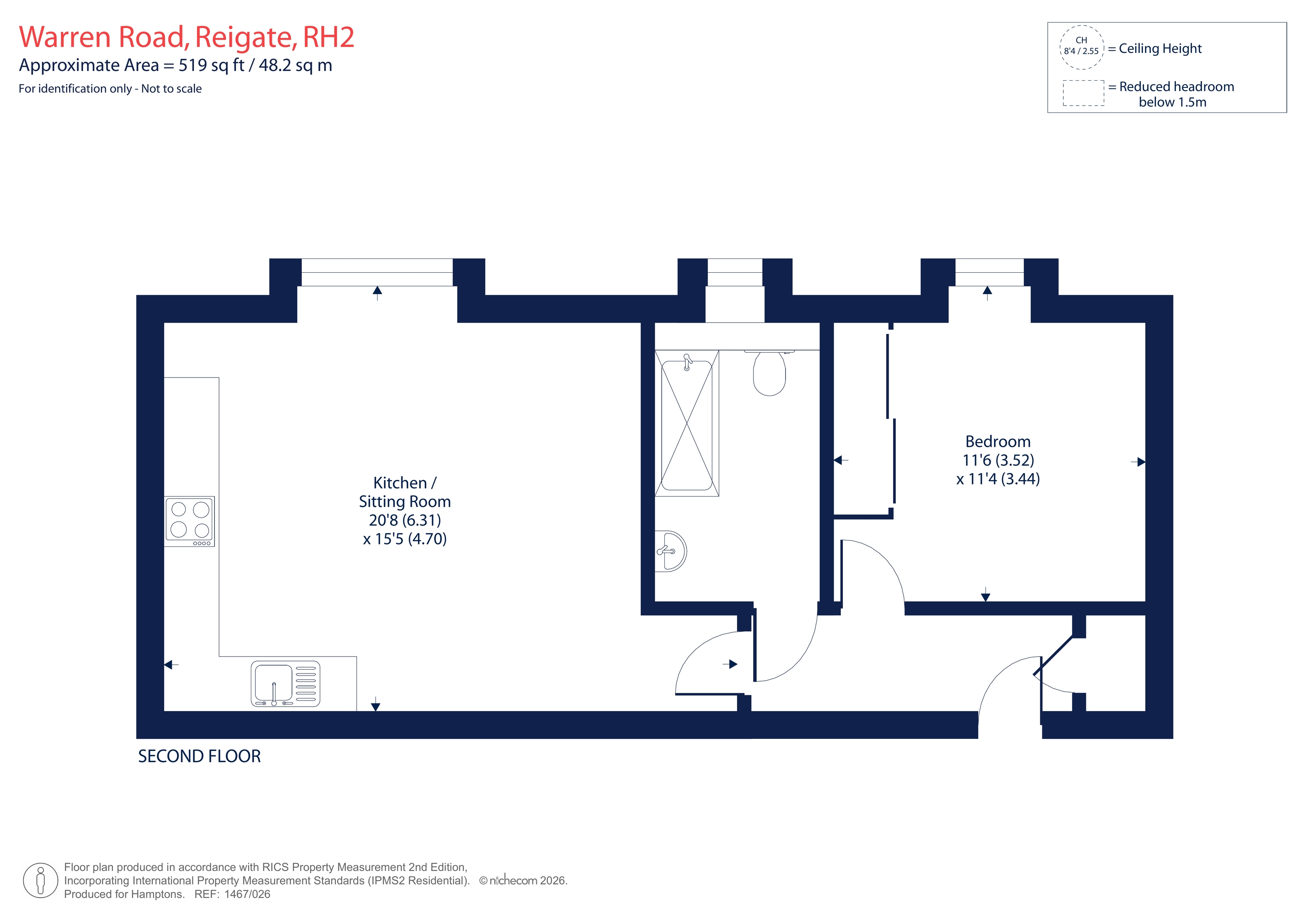 21, Currington House, Warren Road, Reigate floorplan