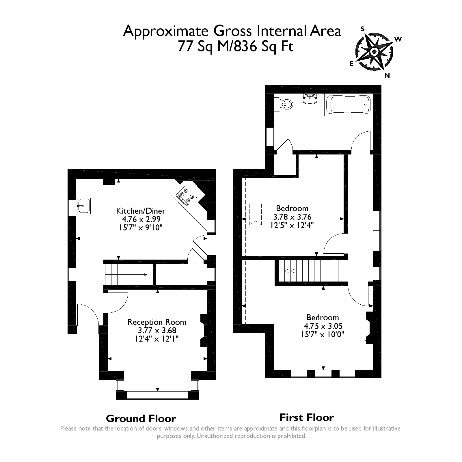 2 Bedrooms Semi-detached house for sale in Kings Road, New Haw, Addlestone KT15