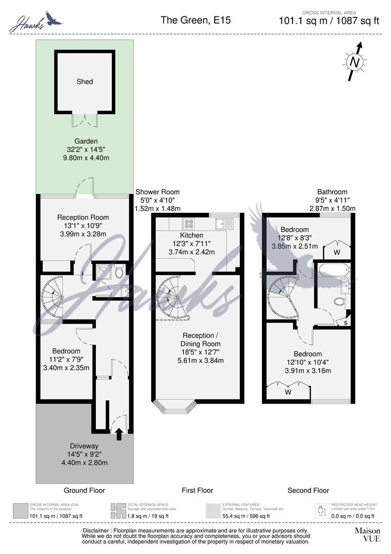 7, The Green, London floorplan