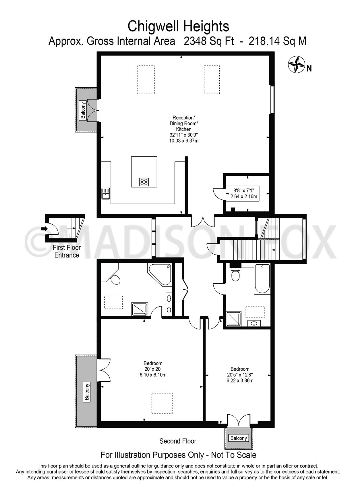 2 Bedrooms Flat to rent in Manor Road, Chigwell IG7