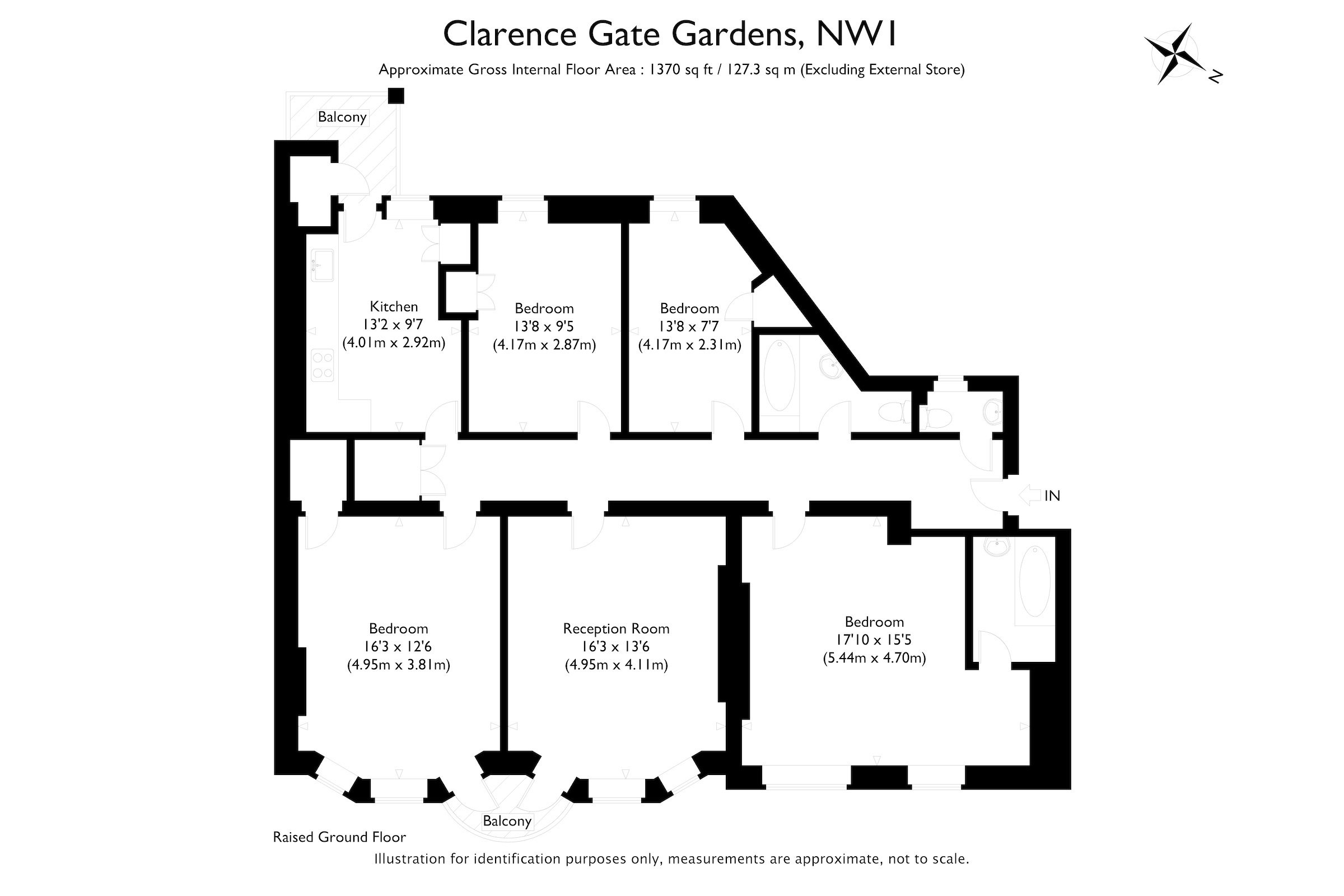 4 Bedrooms Flat for sale in Clarence Gate Gardens, Glentworth Street, London NW1