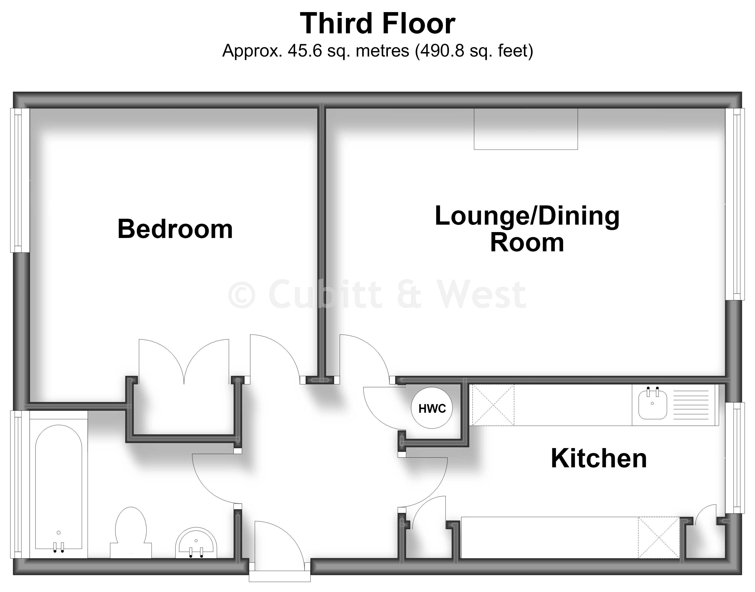 17B, Hampstead Road, Dorking floorplan