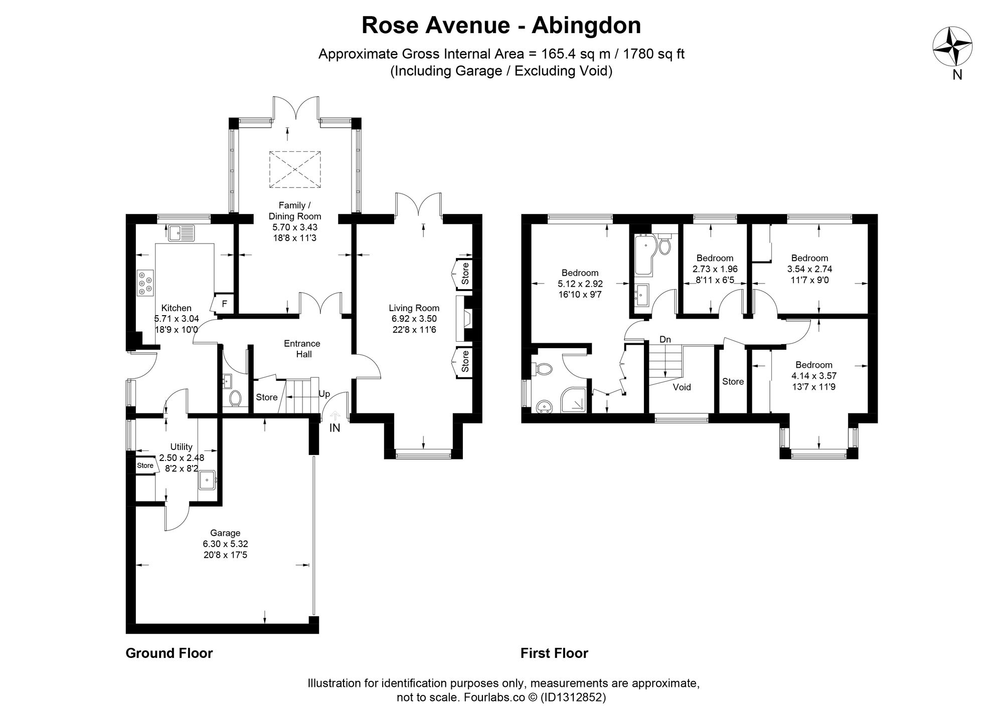 4 Rose Avenue, Abingdon floorplan