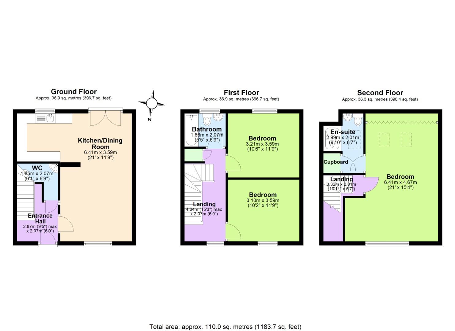 11, Morley Walk, Swadlincote floorplan