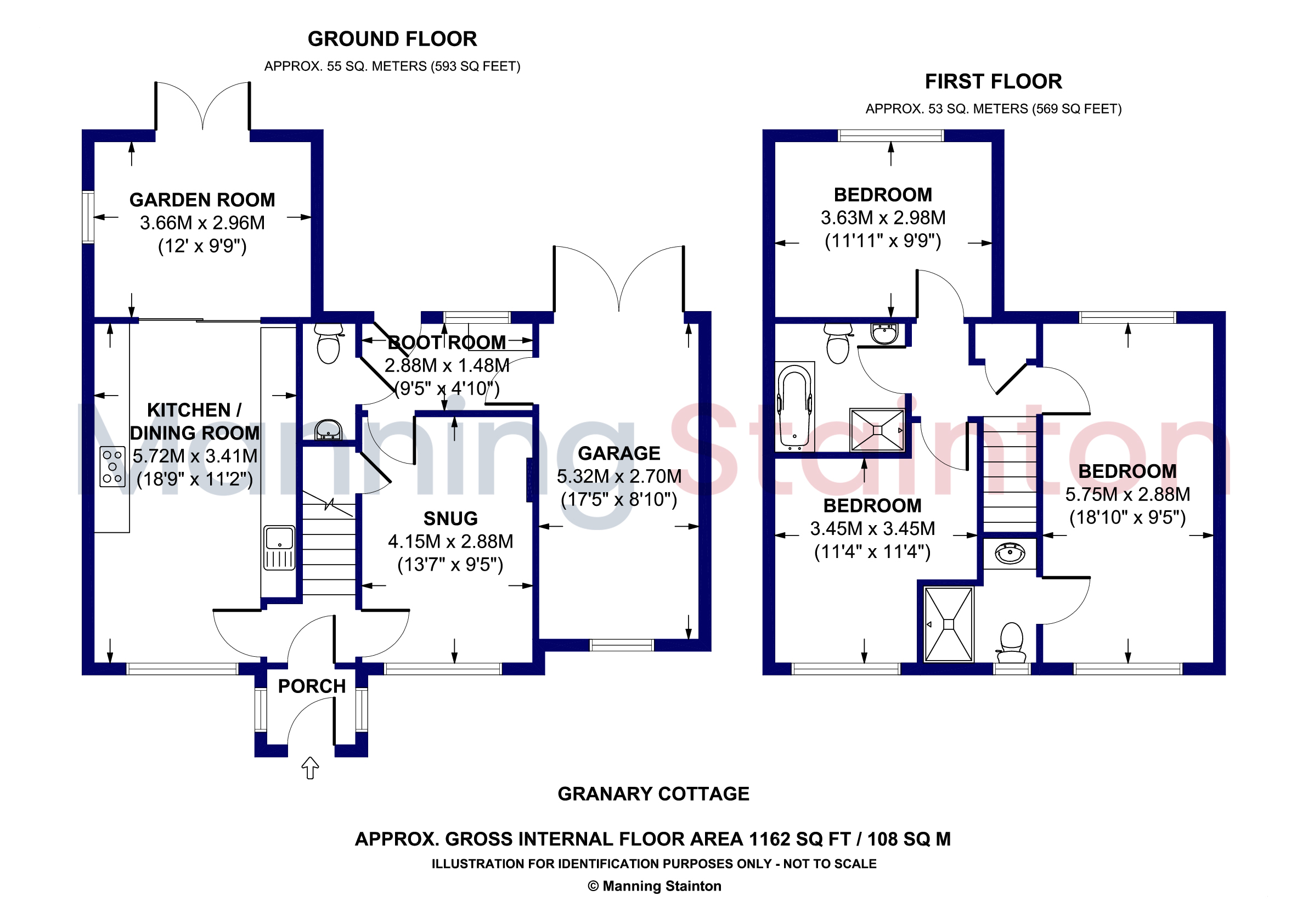 Granary Cottage,, Roecliffe Court, York floorplan