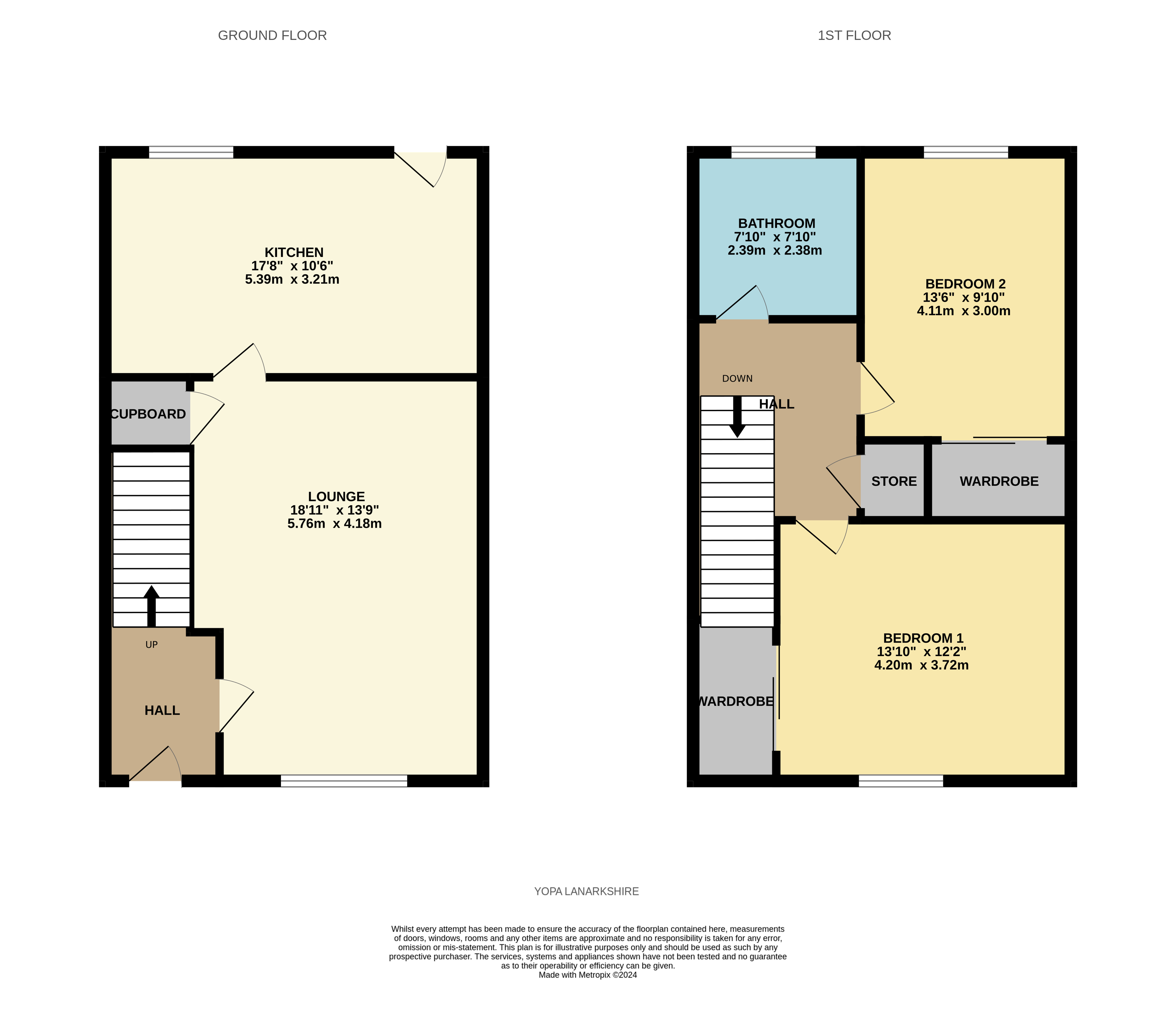St. Andrew's Way, Wishaw ML2, 2 bedroom terraced house for sale