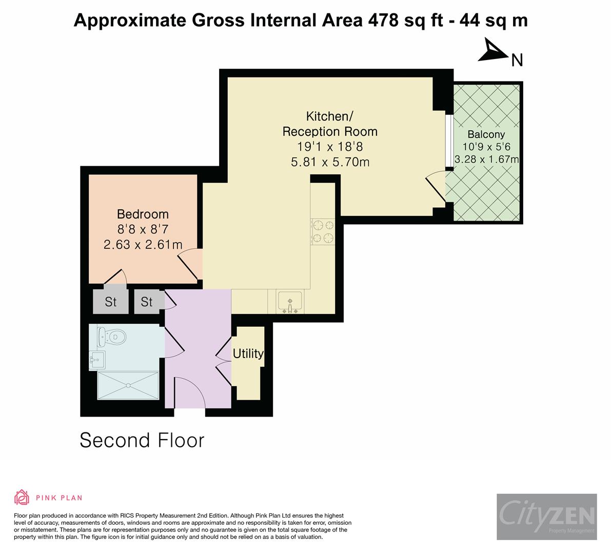 STUDIOS (A), 2 Maple Mews, London floorplan
