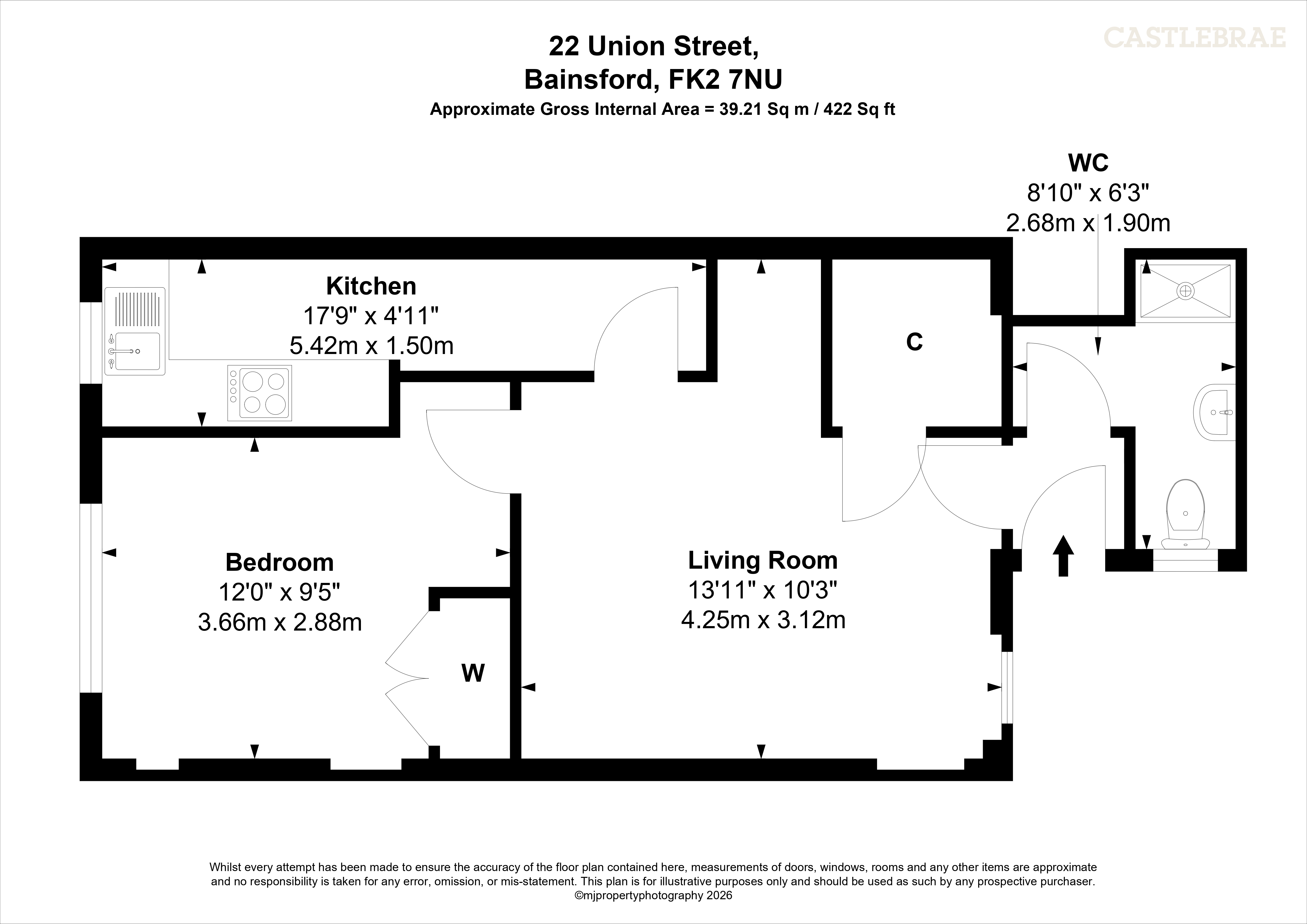 22, Union Street, Falkirk floorplan
