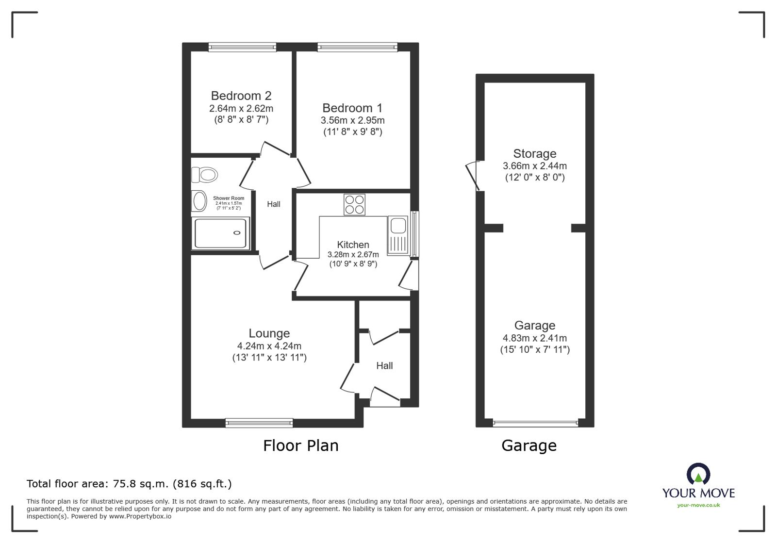 1, Linden Close, Leicestershire floorplan